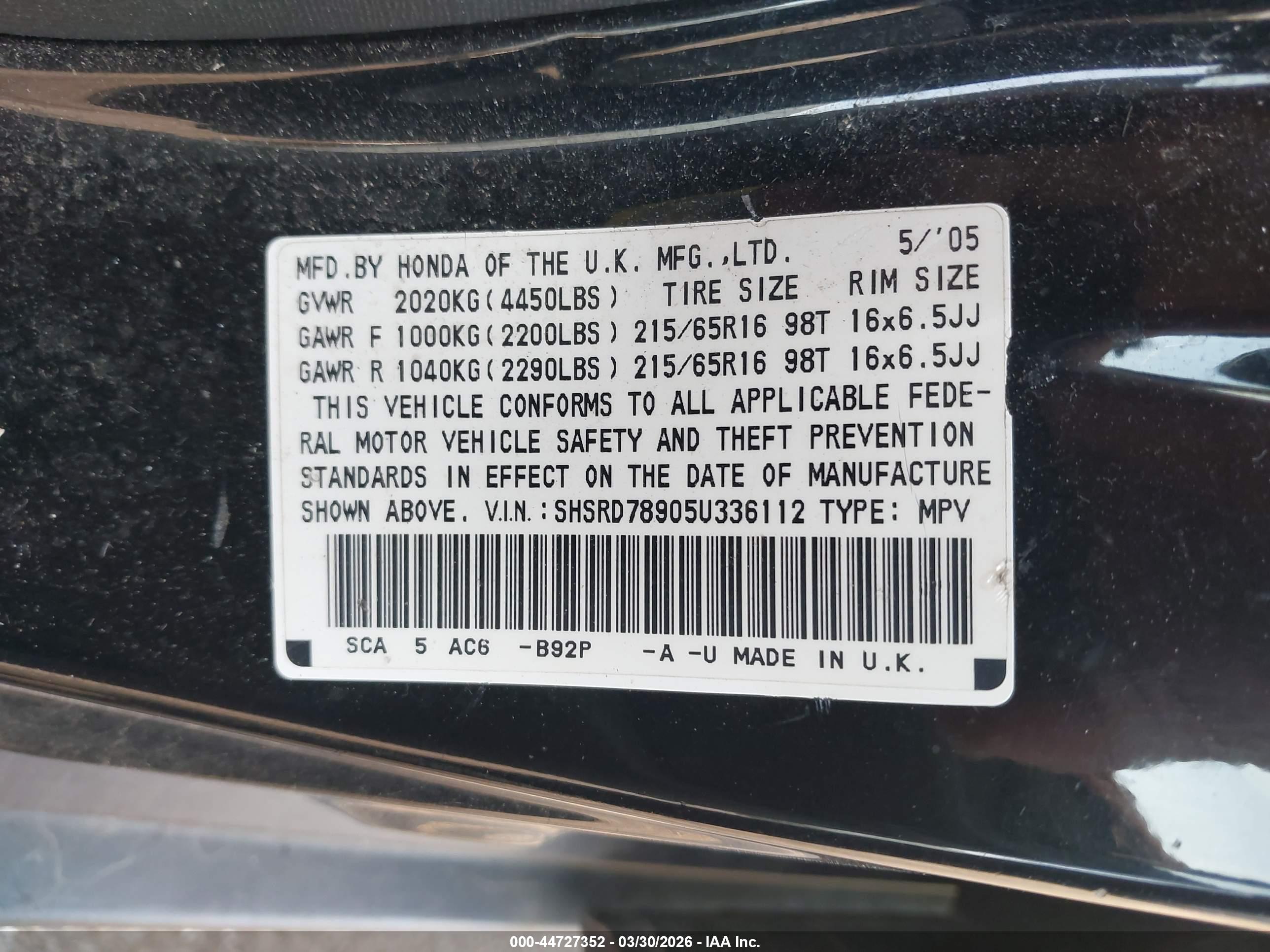 HONDA CR-V image 9