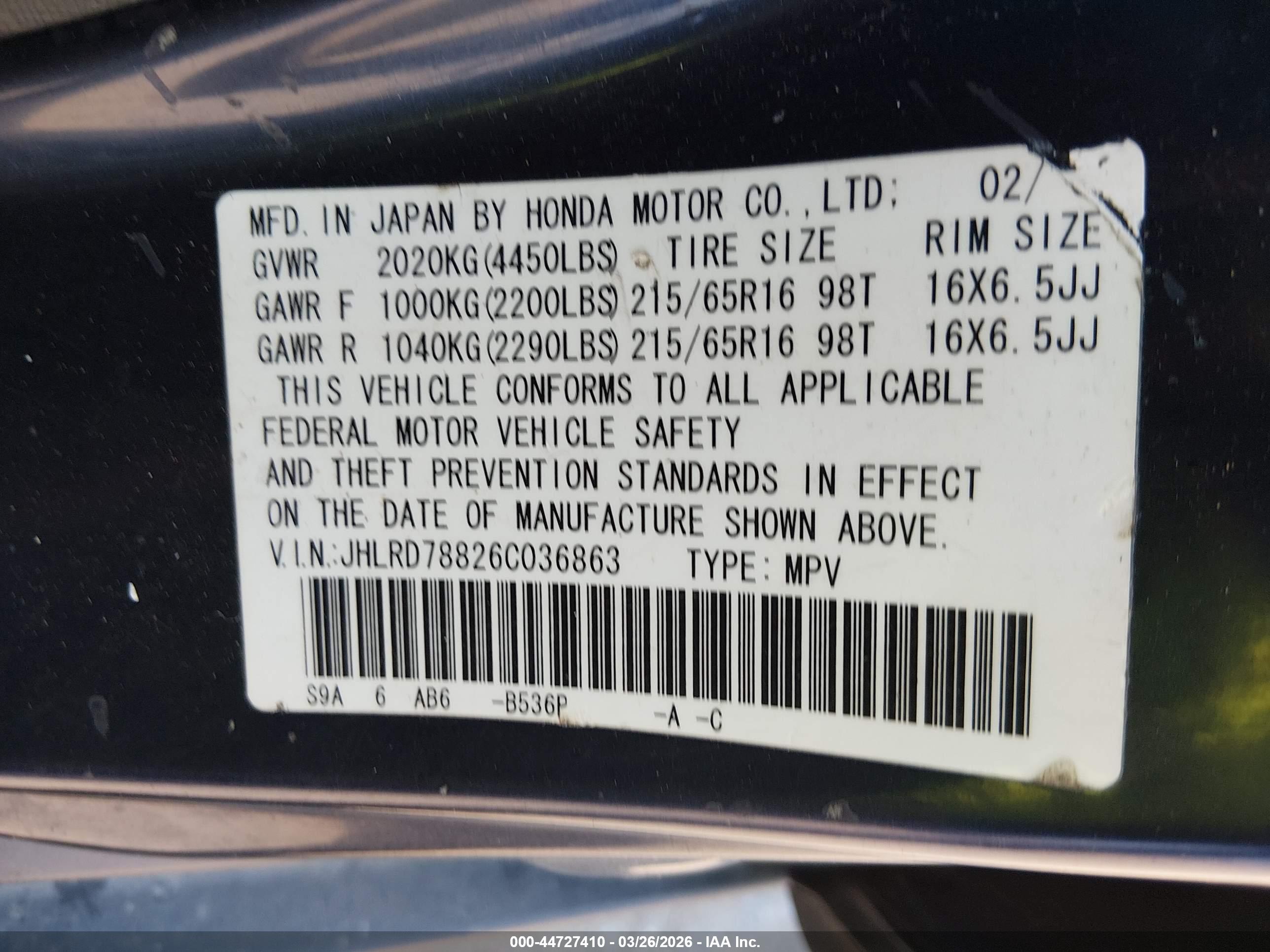 HONDA CR-V image 9