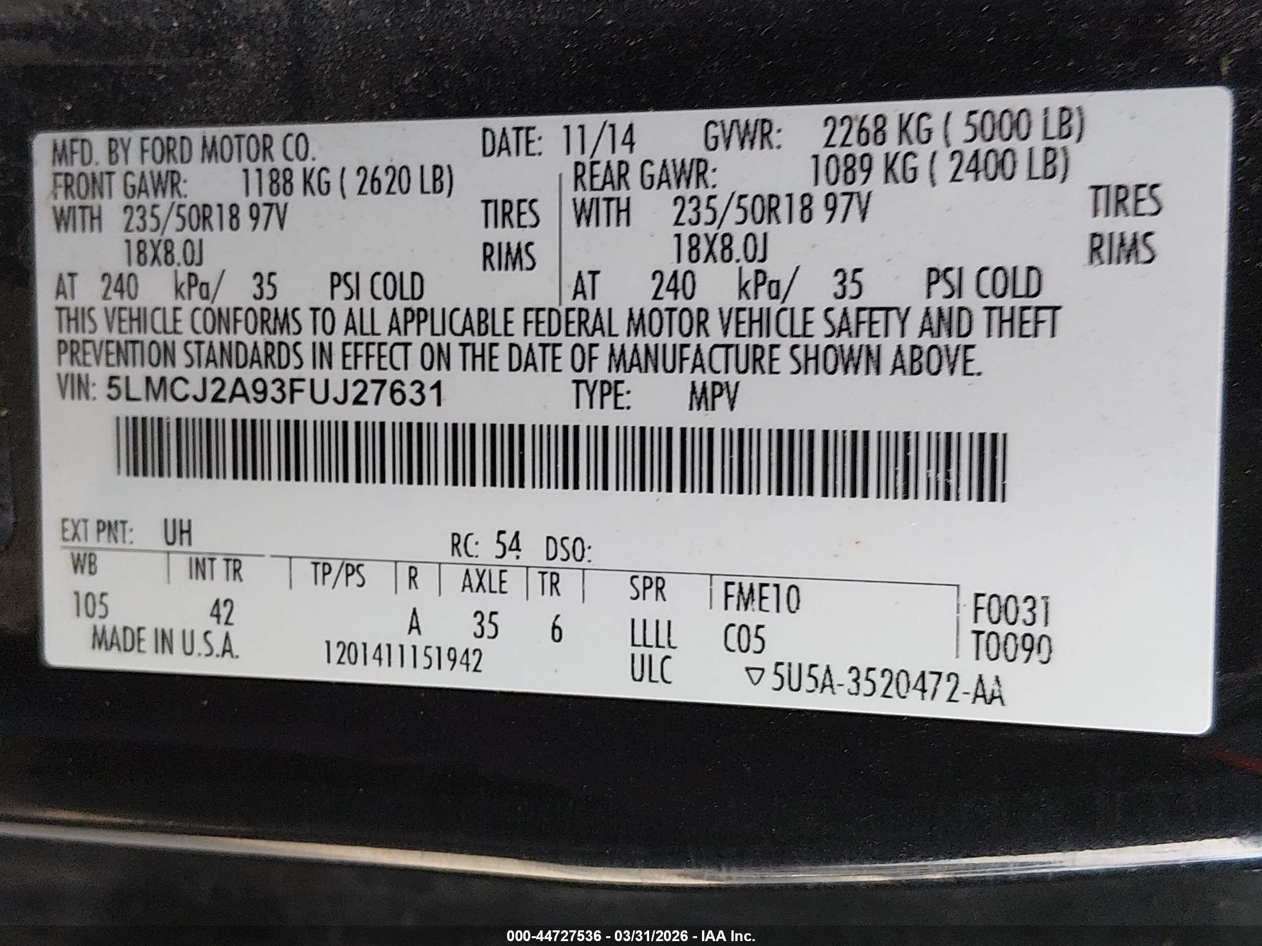 LINCOLN MKC image 9