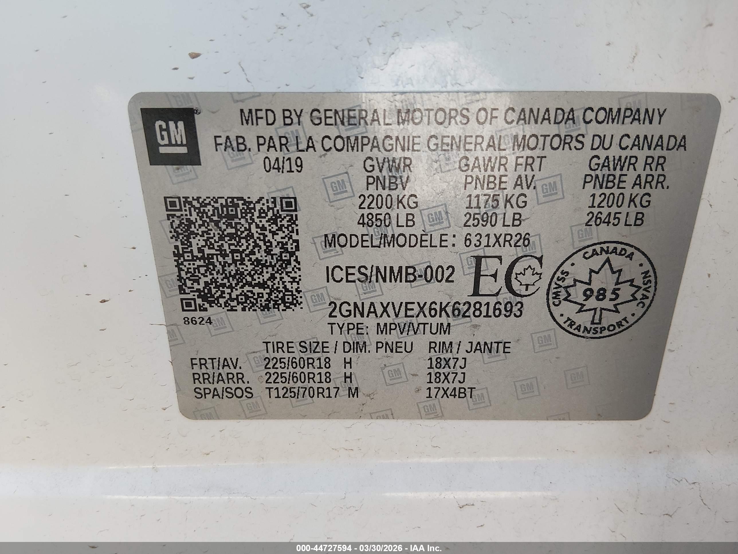 CHEVROLET EQUINOX image 9
