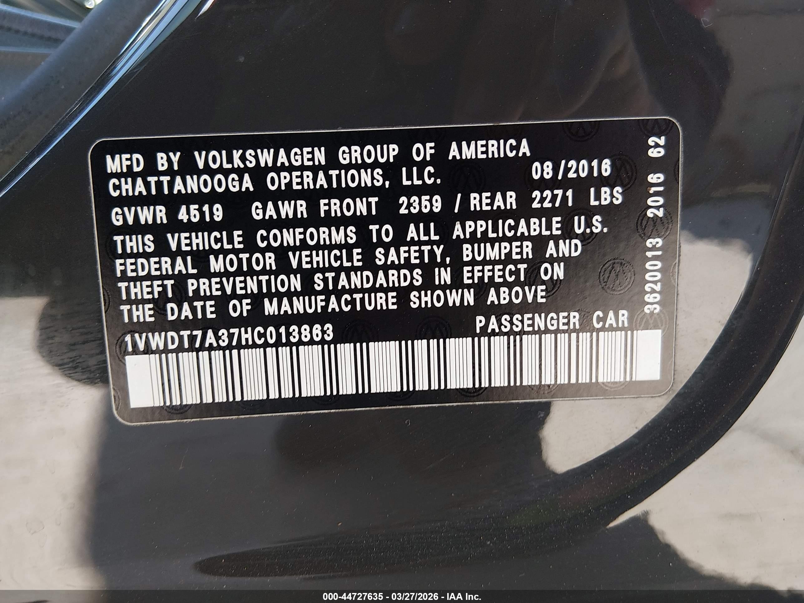 VOLKSWAGEN PASSAT image 9