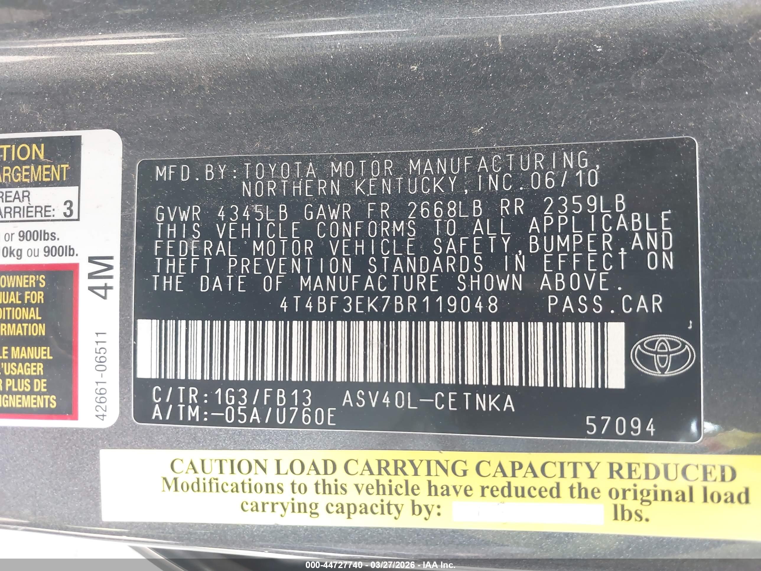 TOYOTA CAMRY image 9