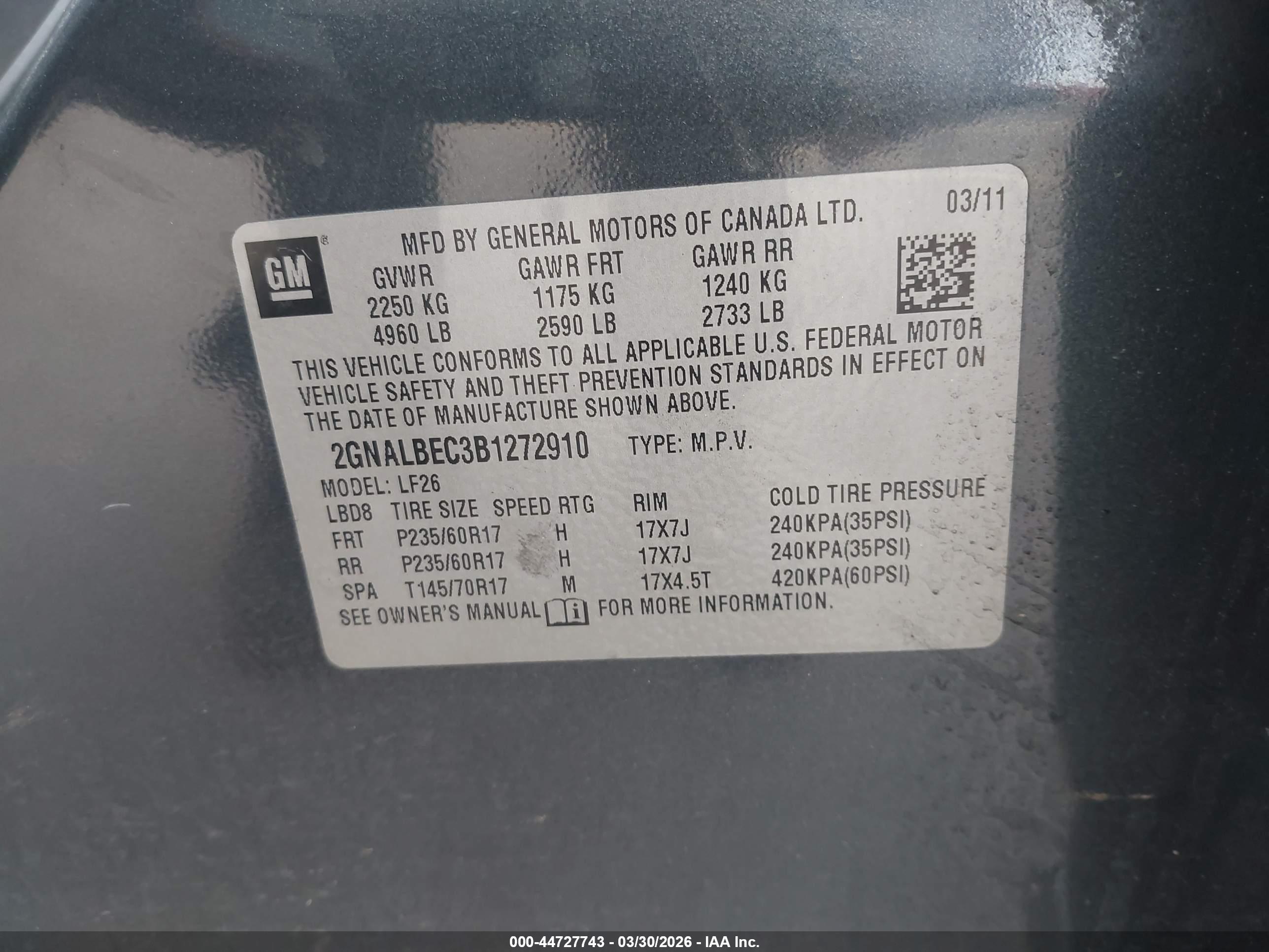 CHEVROLET EQUINOX image 9