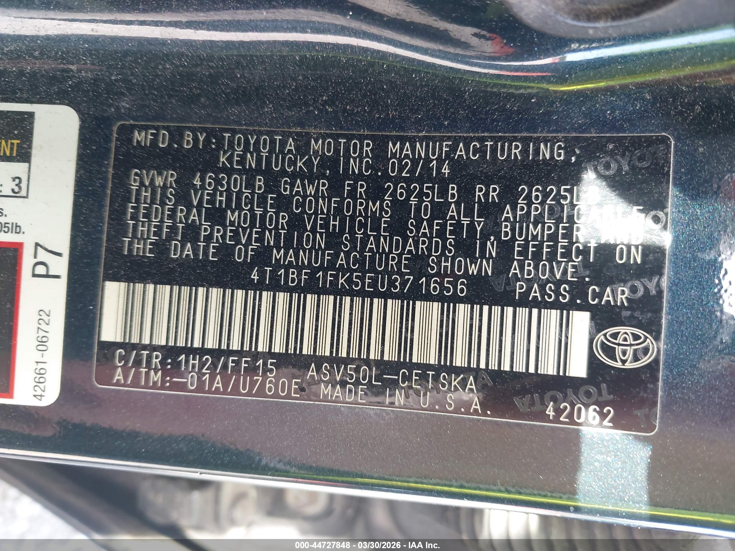 TOYOTA CAMRY image 9