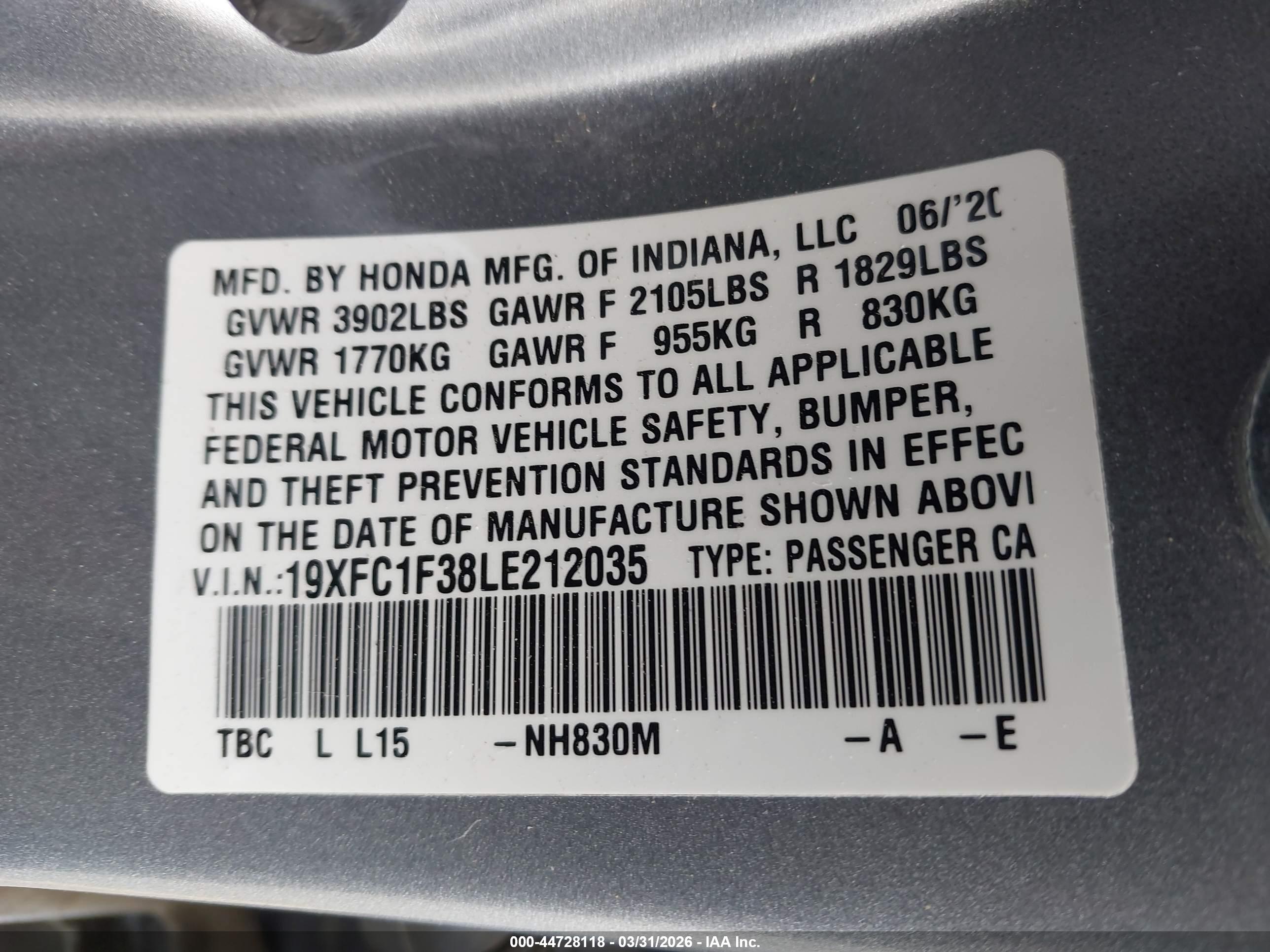 HONDA CIVIC image 9