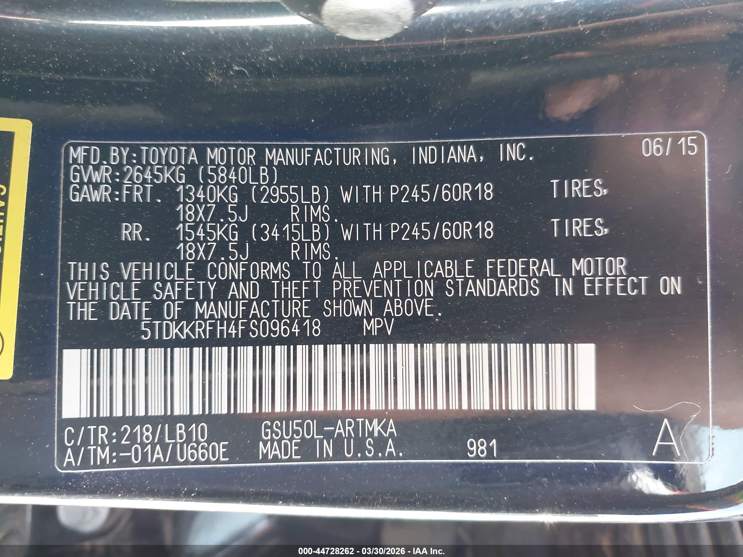 TOYOTA HIGHLANDER image 9