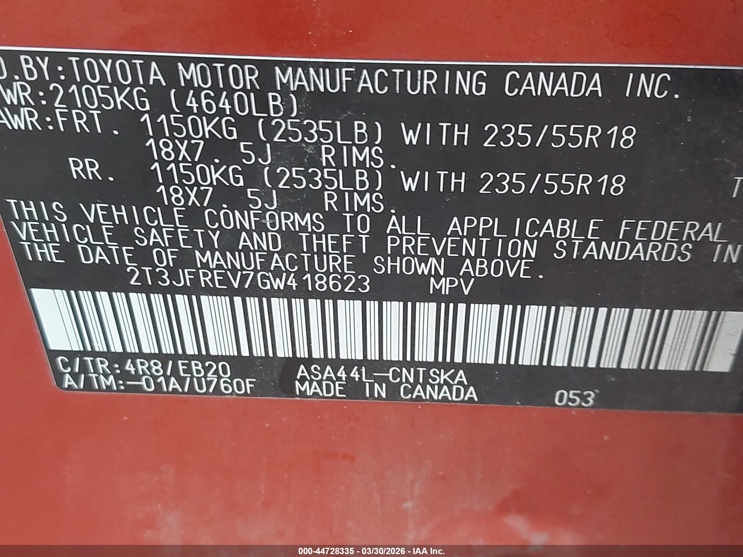 TOYOTA RAV4 image 9