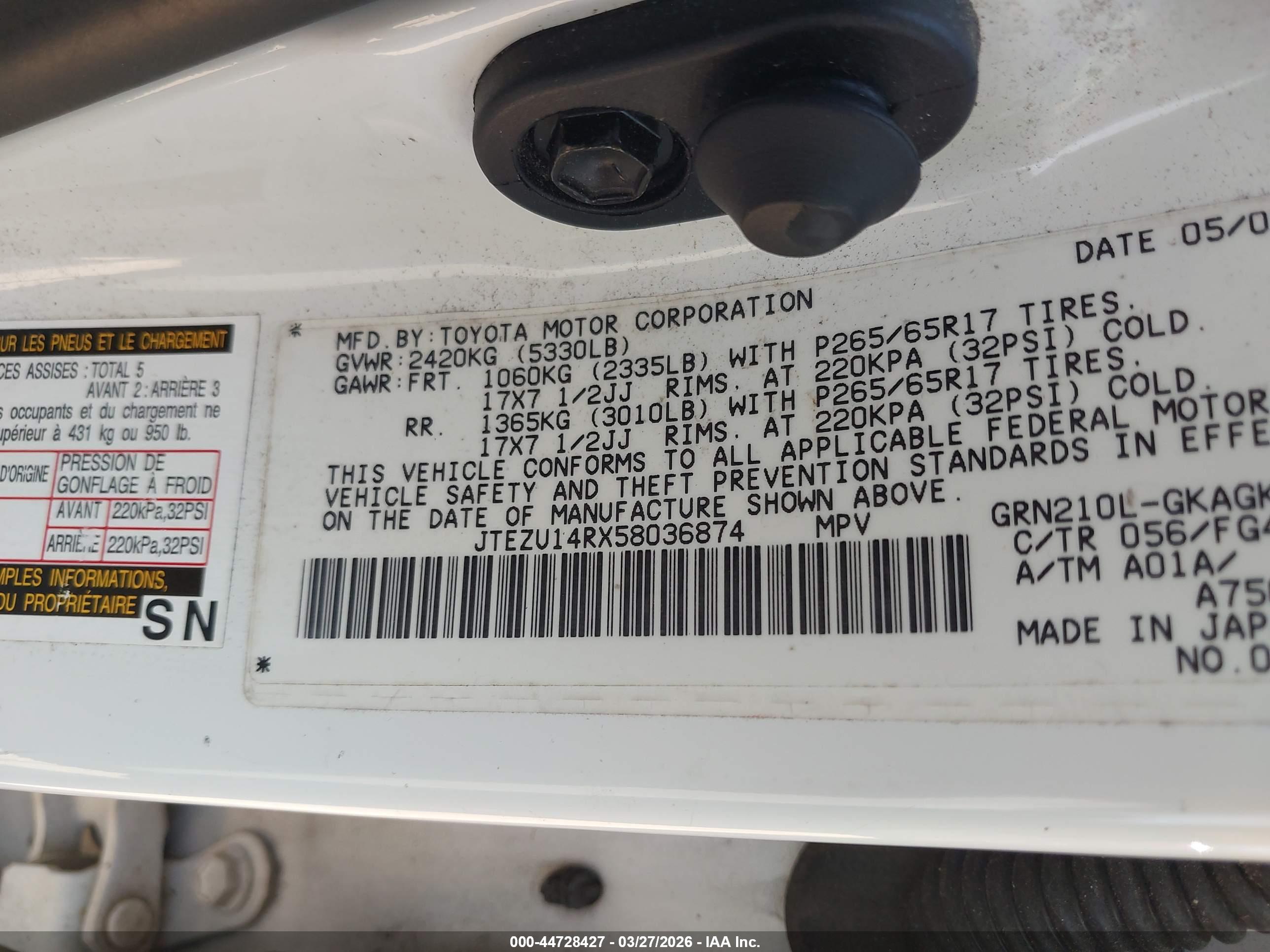 TOYOTA 4RUNNER image 9