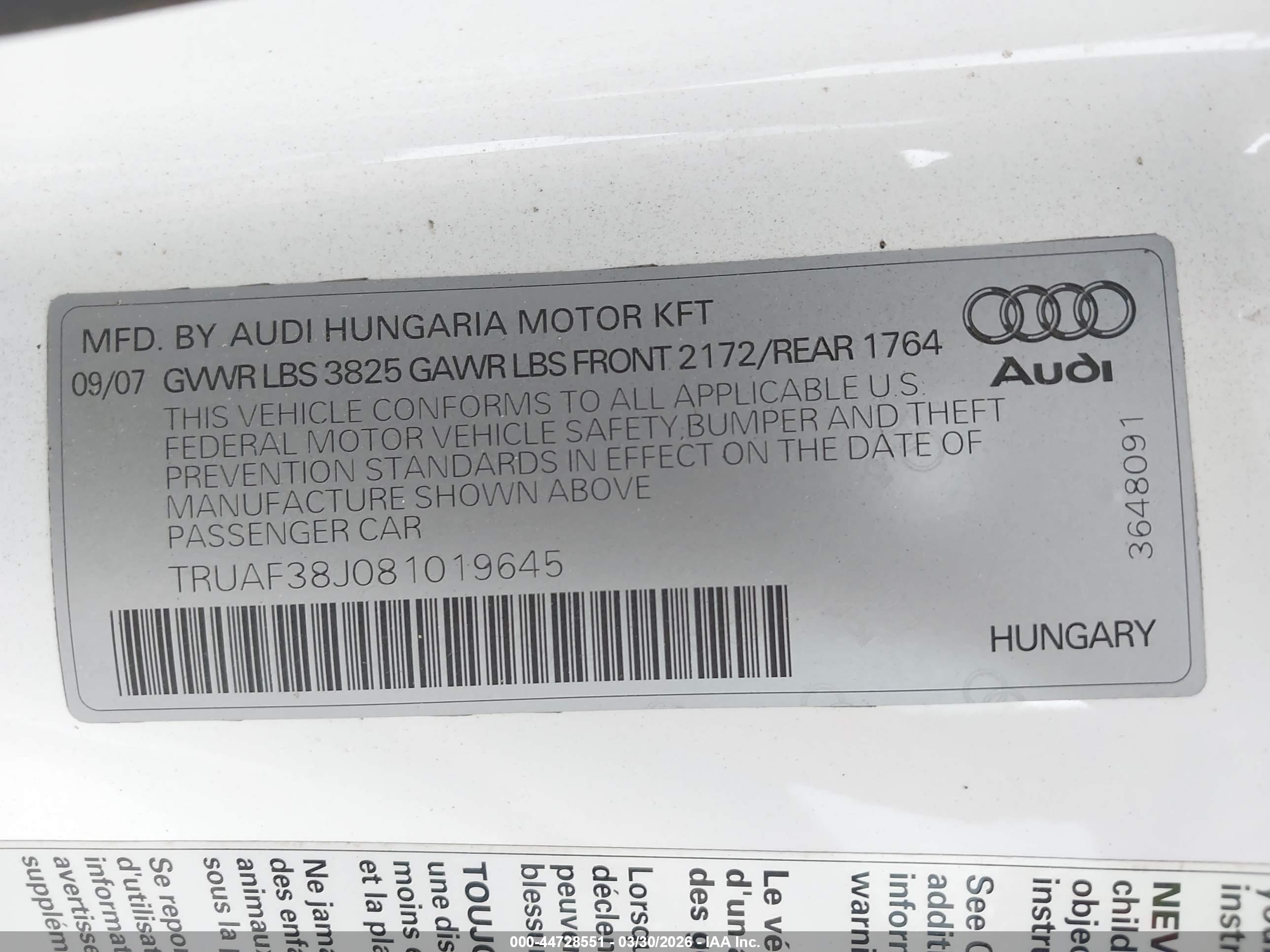 AUDI TT image 9