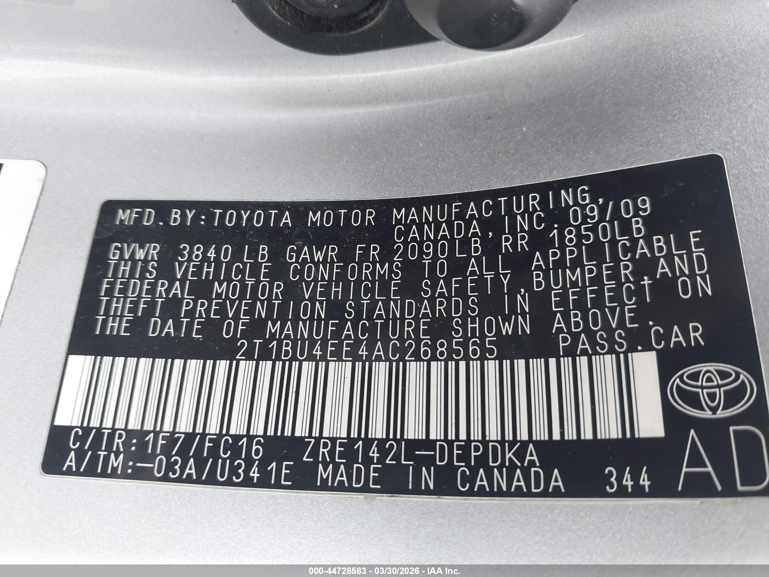 TOYOTA COROLLA image 9