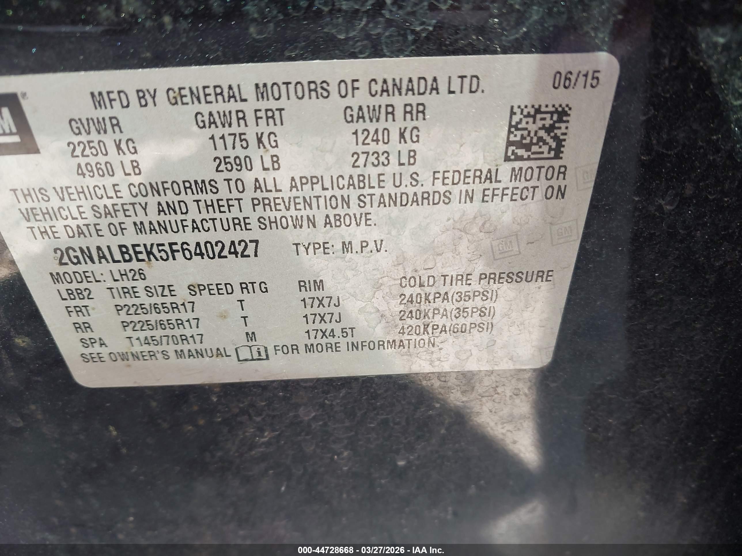 CHEVROLET EQUINOX image 9