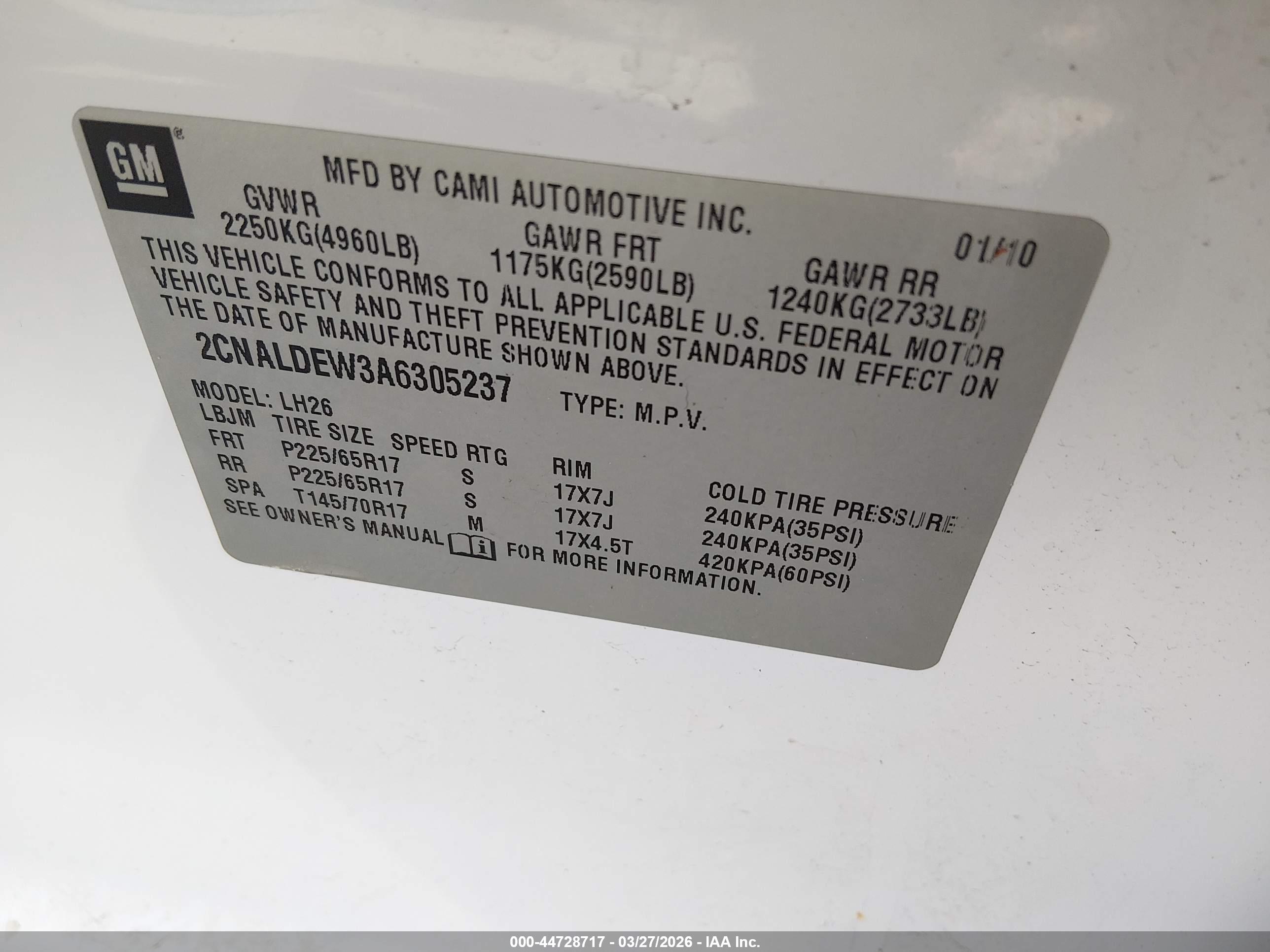 CHEVROLET EQUINOX image 9