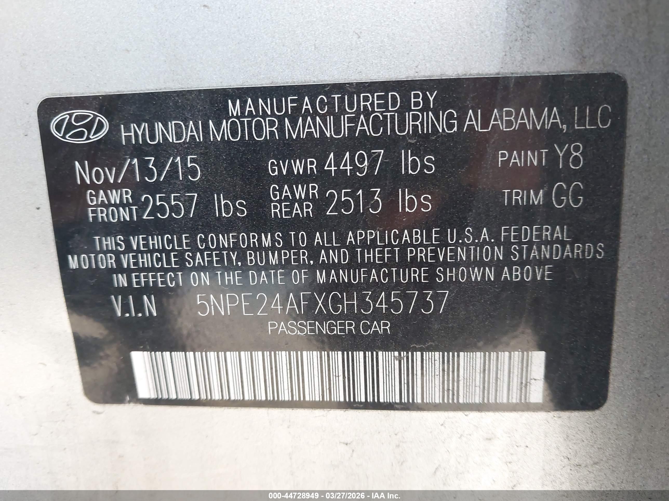 HYUNDAI SONATA image 9