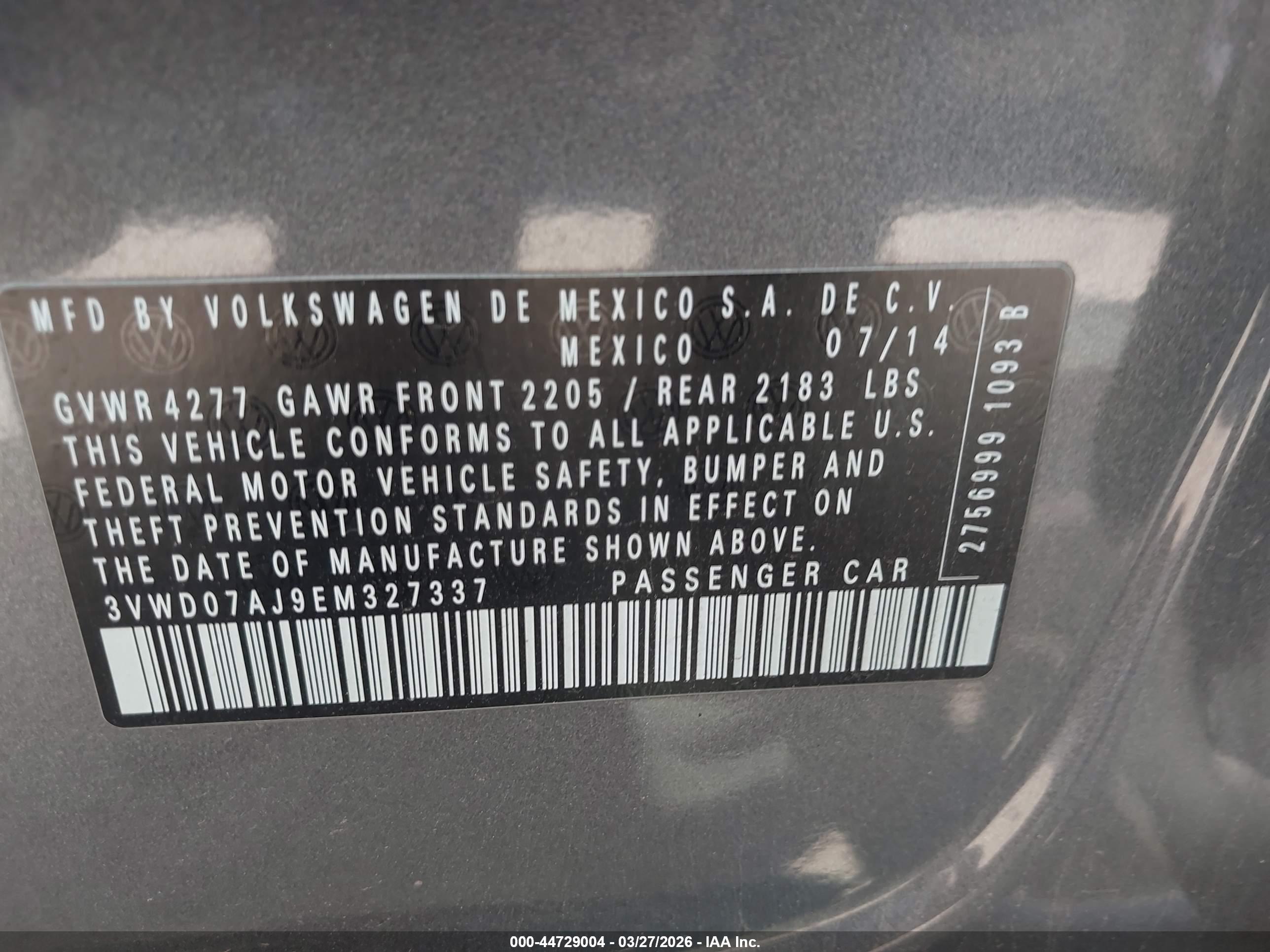VOLKSWAGEN JETTA image 9