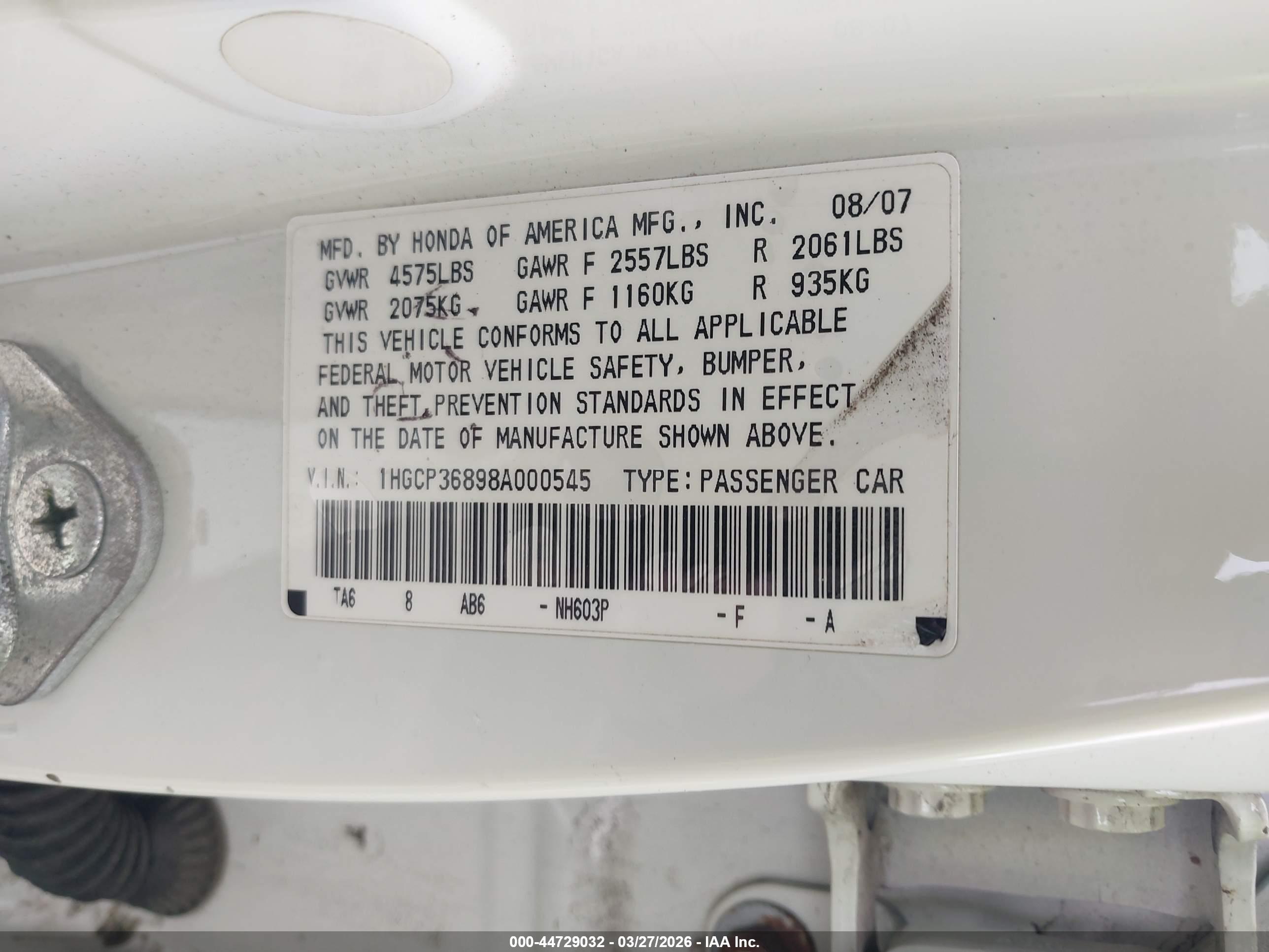 HONDA ACCORD image 9