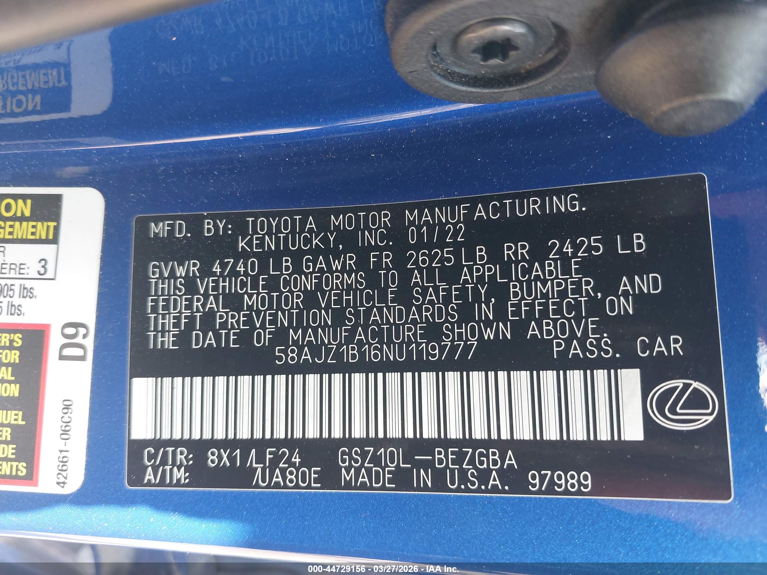 LEXUS ES image 9