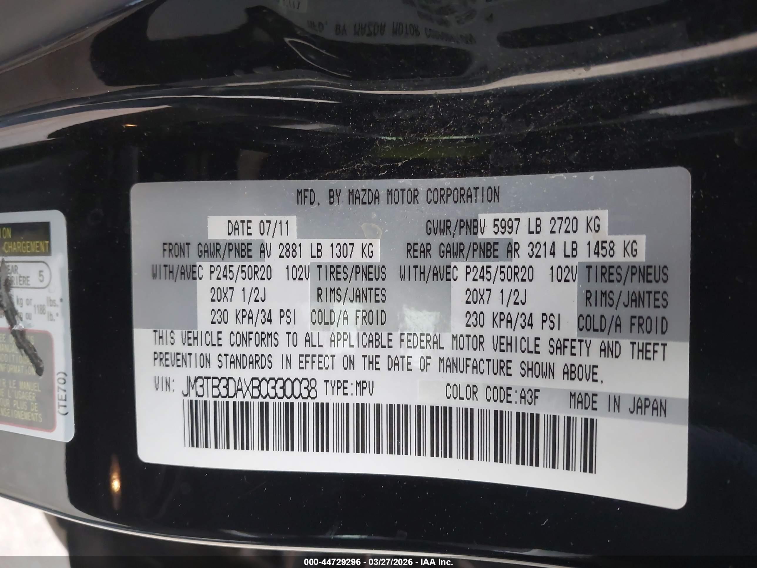 MAZDA CX-9 image 9