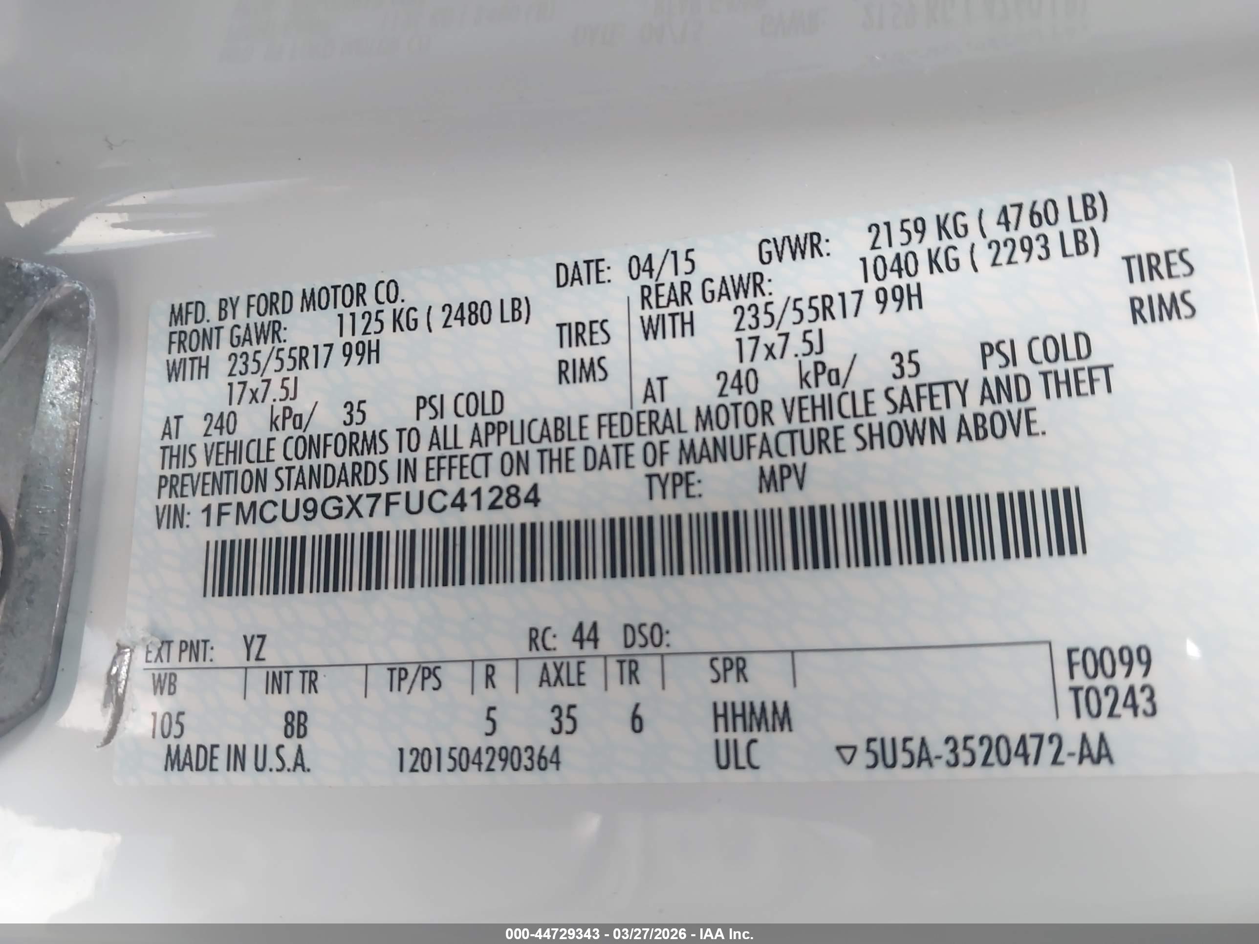FORD ESCAPE image 9