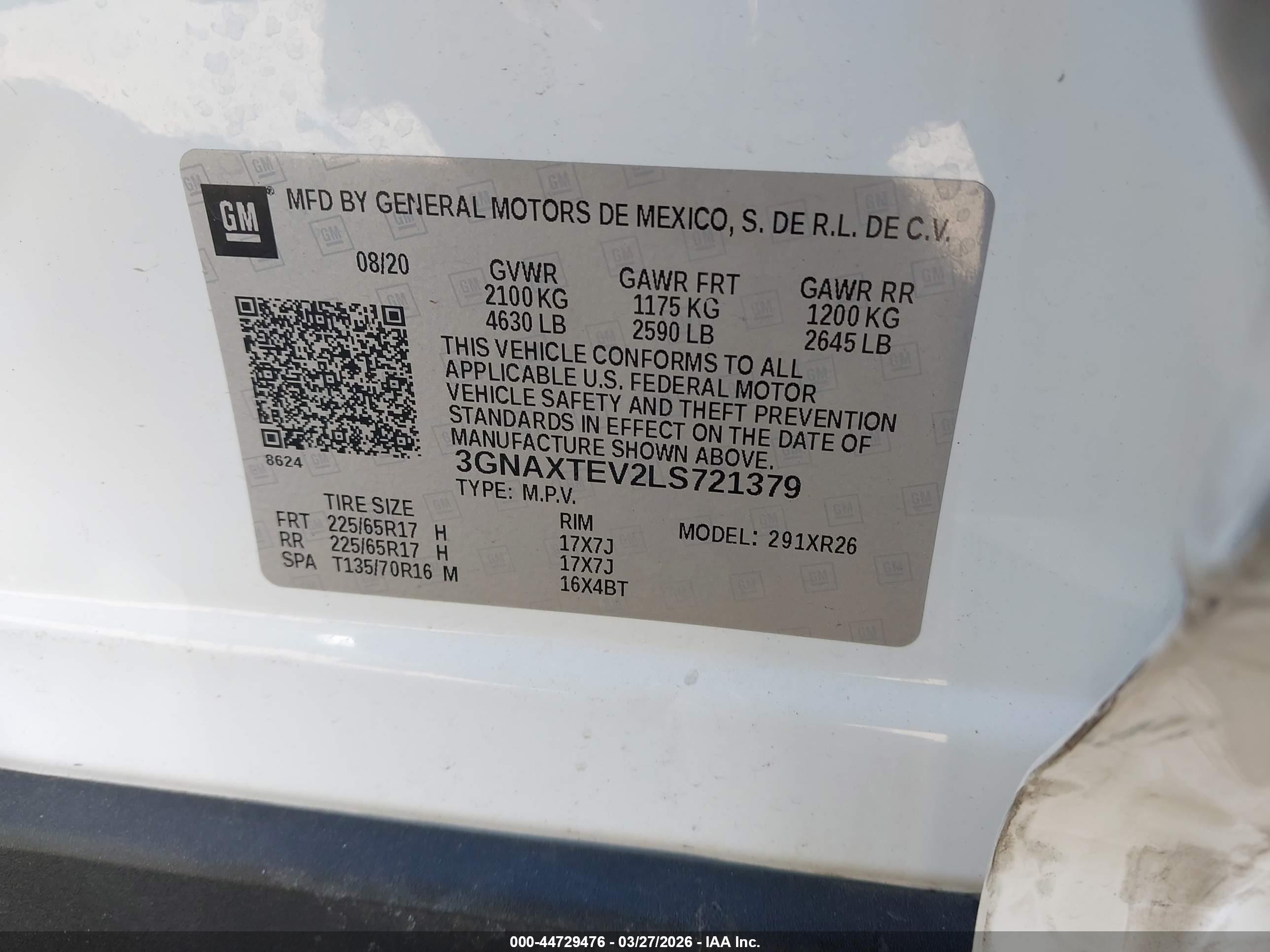 CHEVROLET EQUINOX image 9