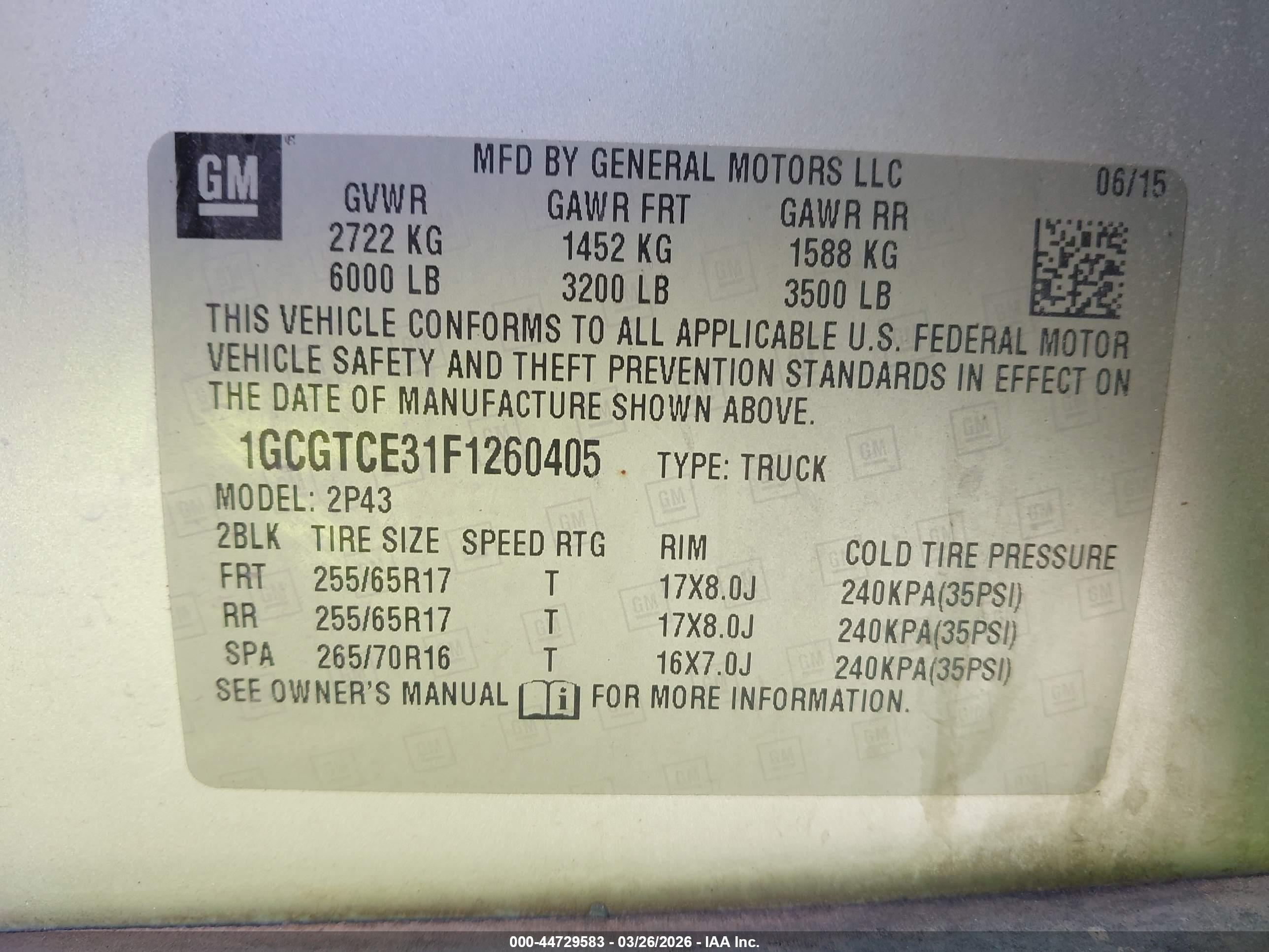 CHEVROLET COLORADO image 9