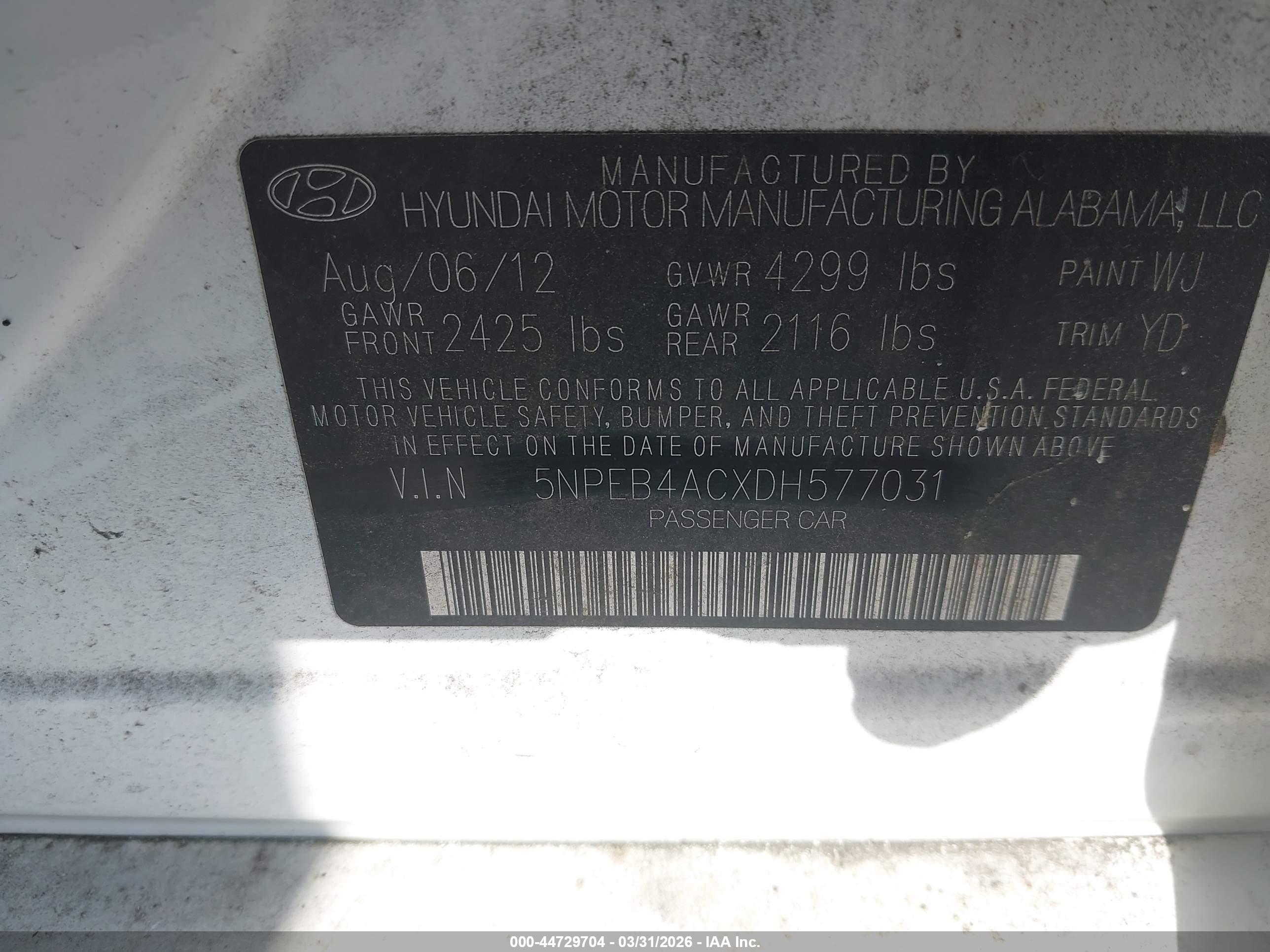 HYUNDAI SONATA image 9
