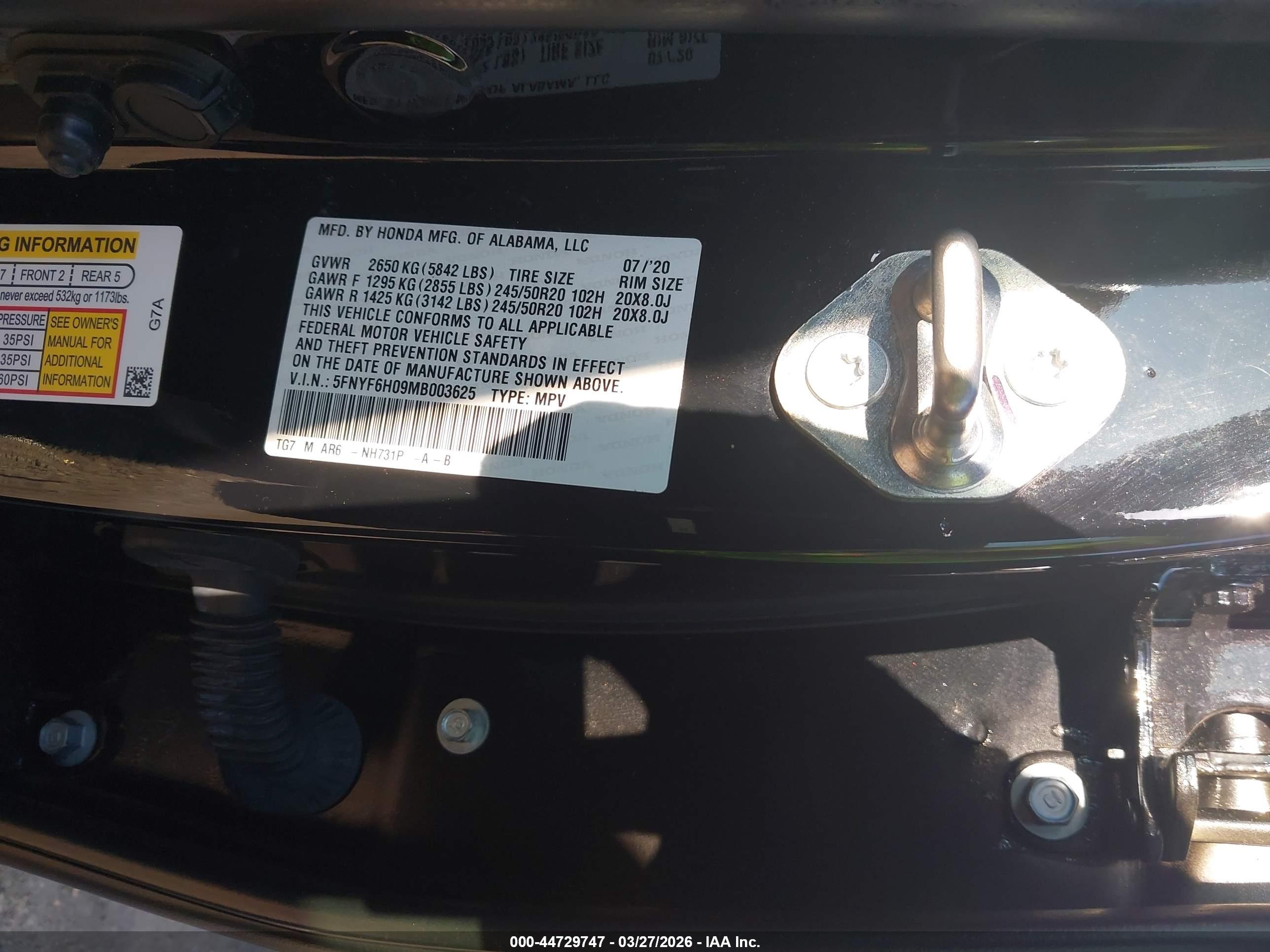 HONDA PILOT image 9