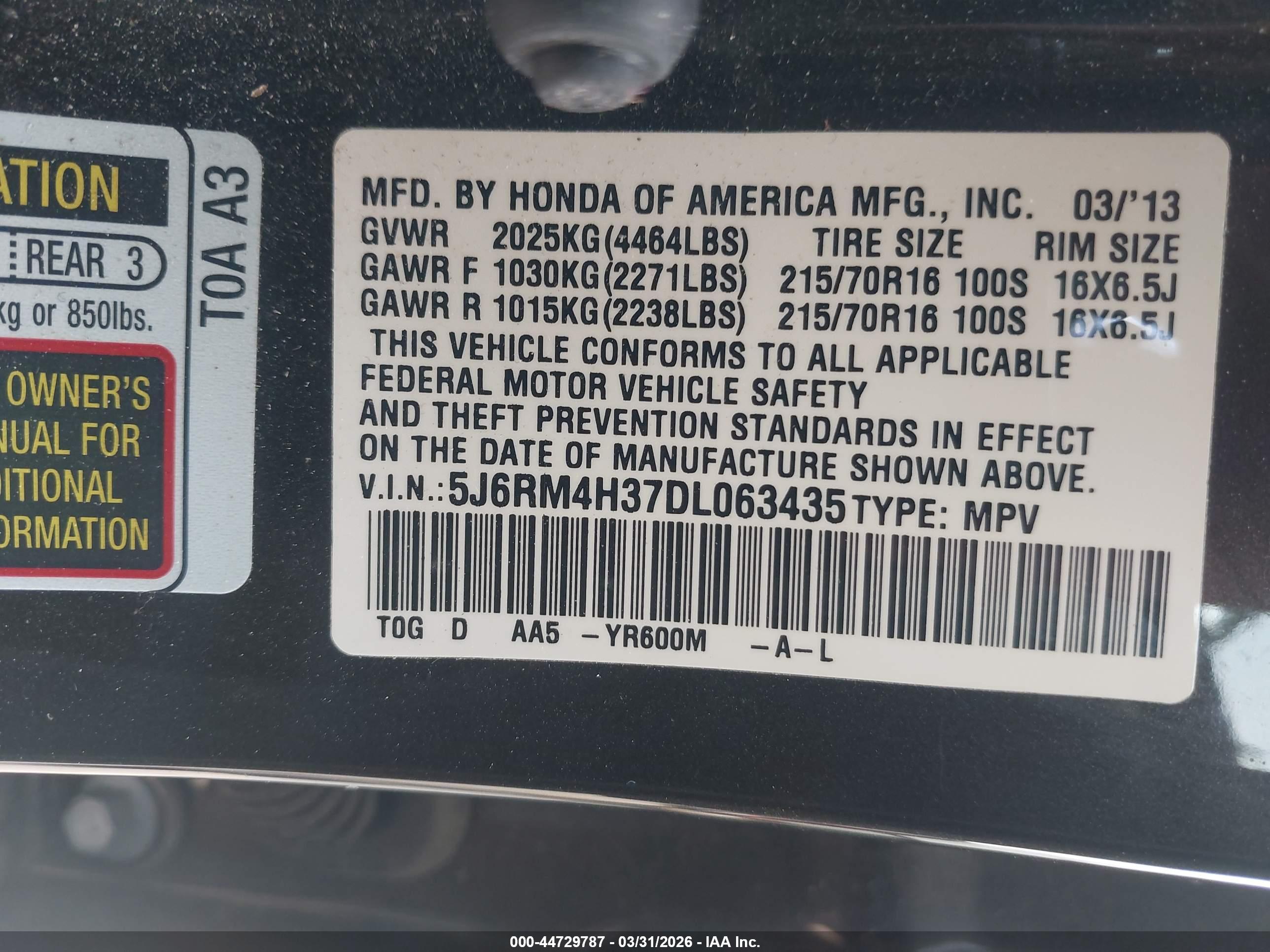 HONDA CR-V image 9