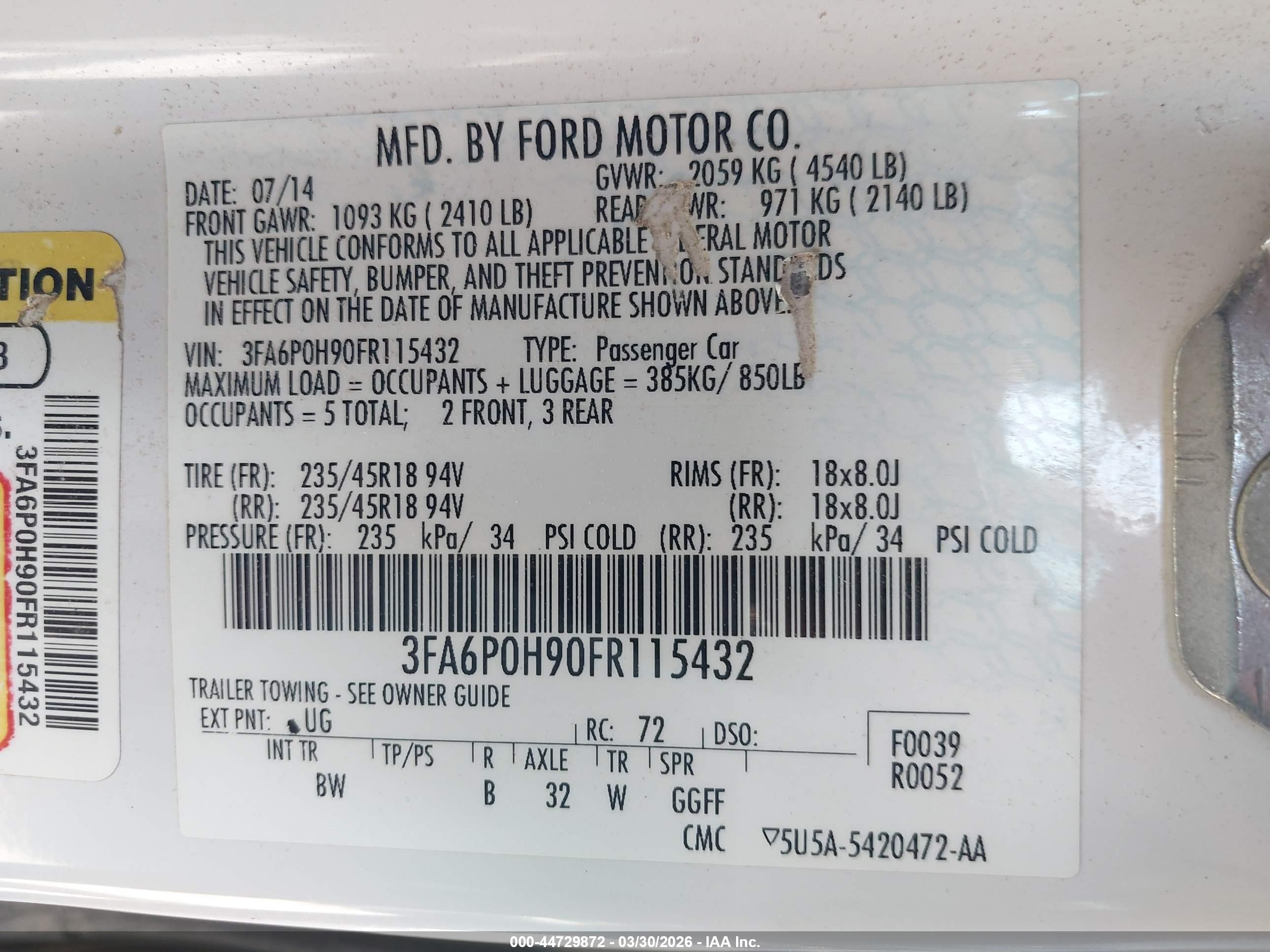FORD FUSION image 9
