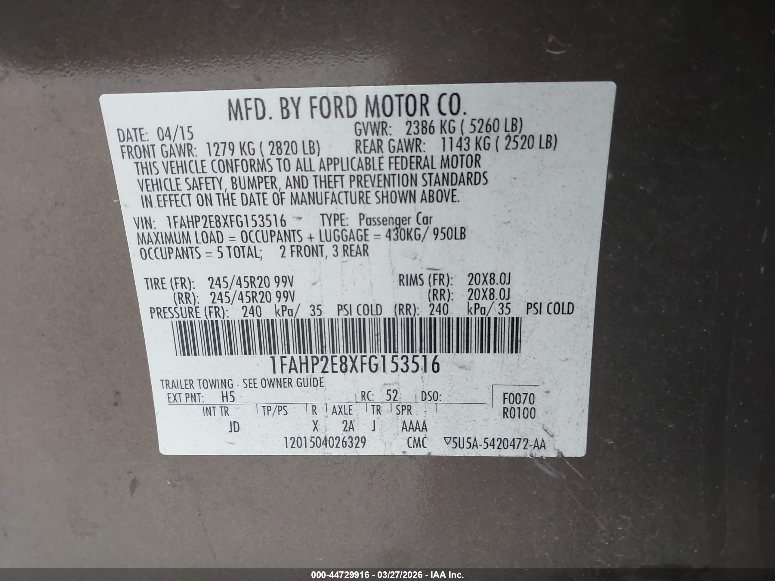 FORD TAURUS image 9