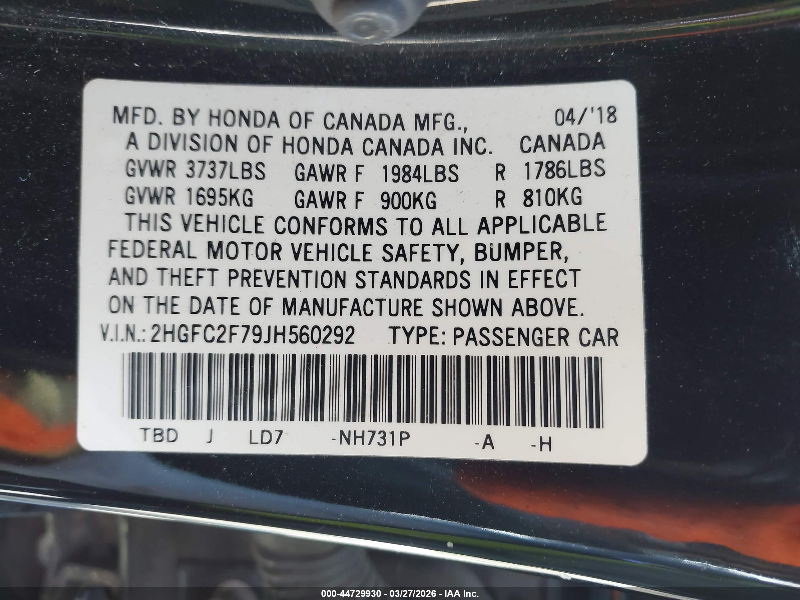 HONDA CIVIC image 9