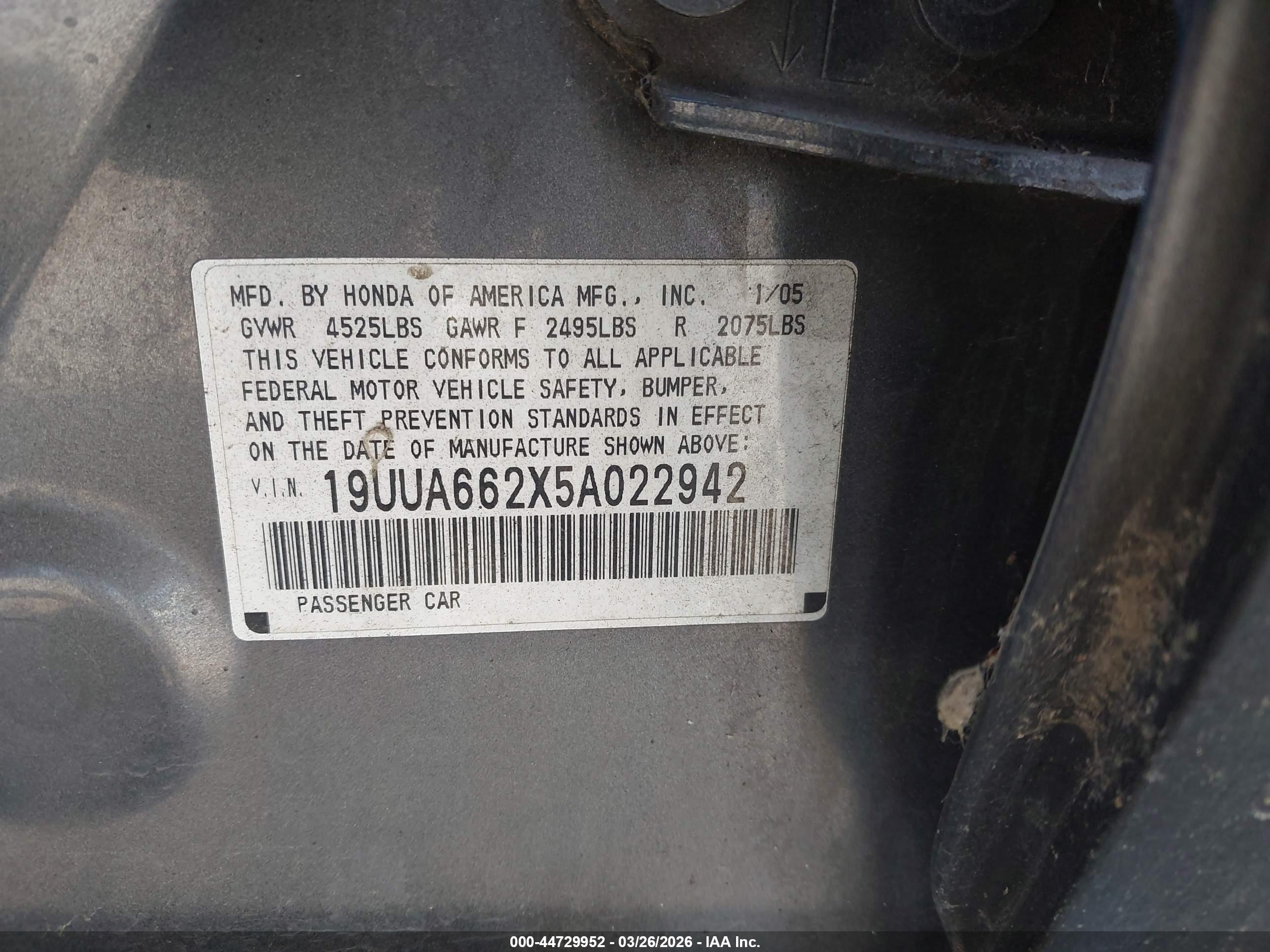 ACURA TL image 9