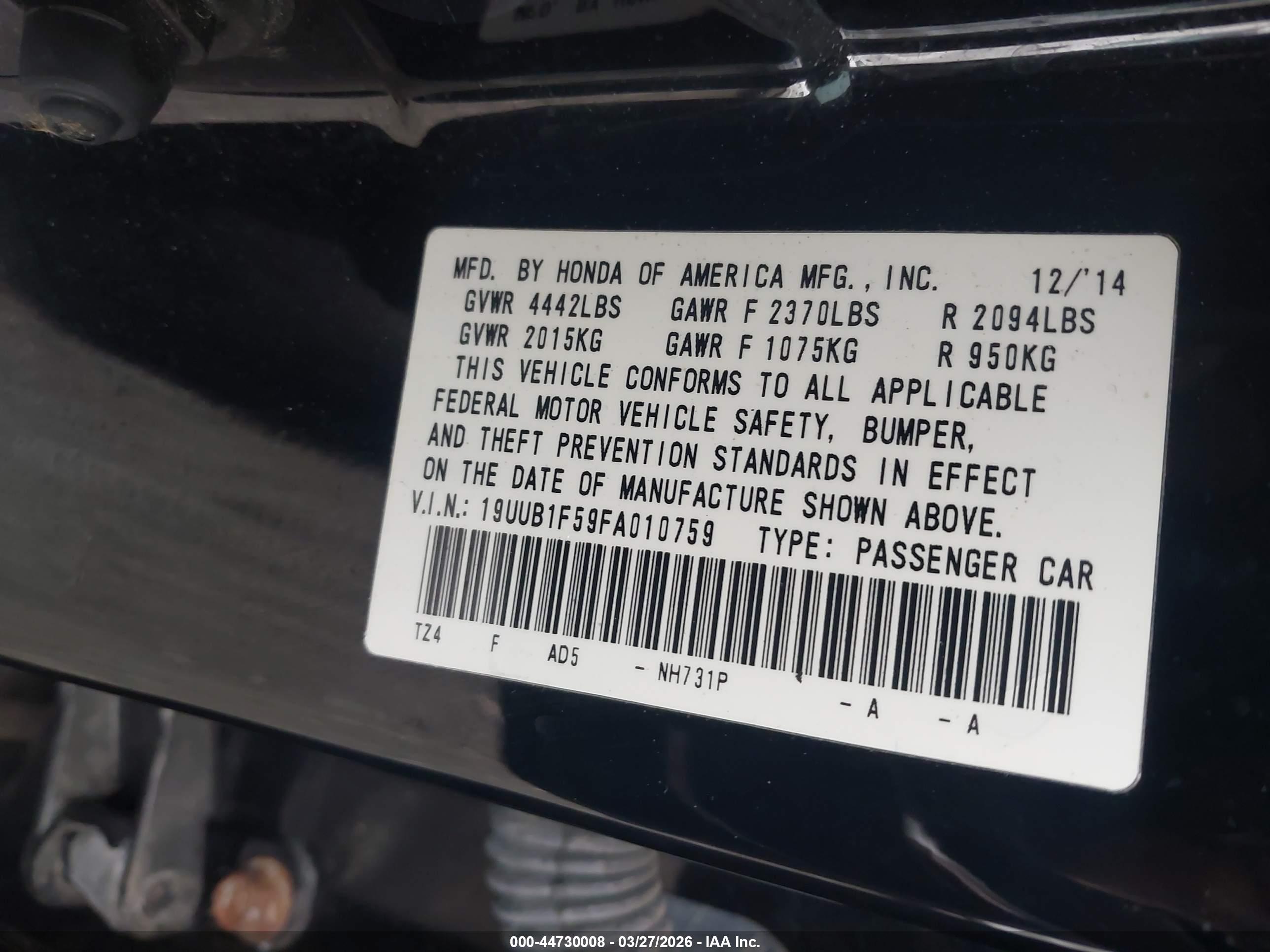 ACURA TLX image 9