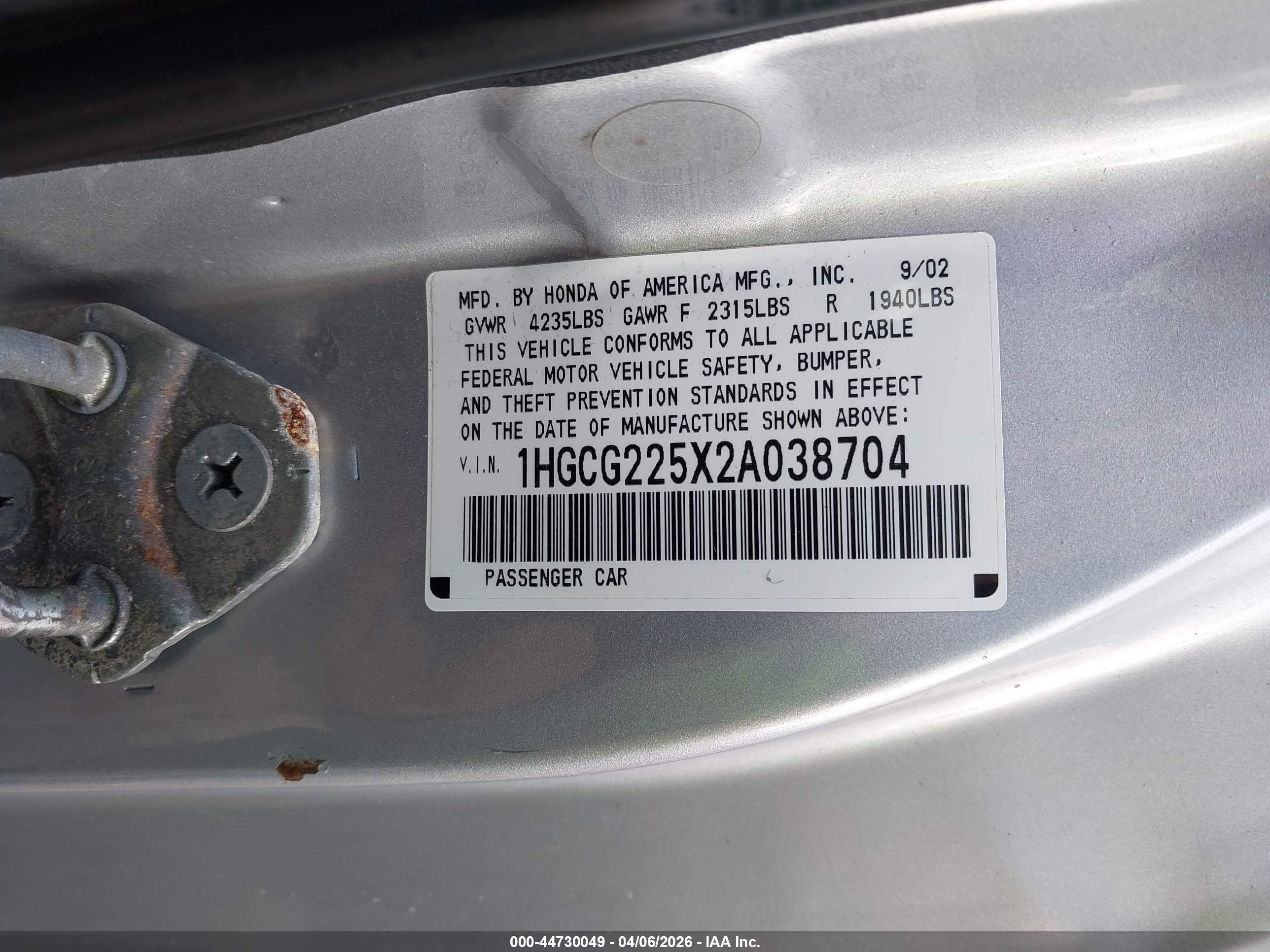 HONDA ACCORD image 9