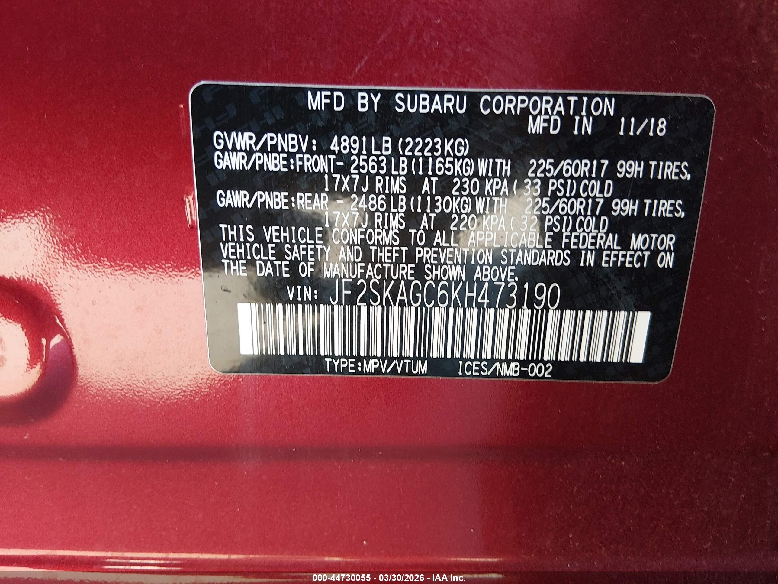 SUBARU FORESTER image 9