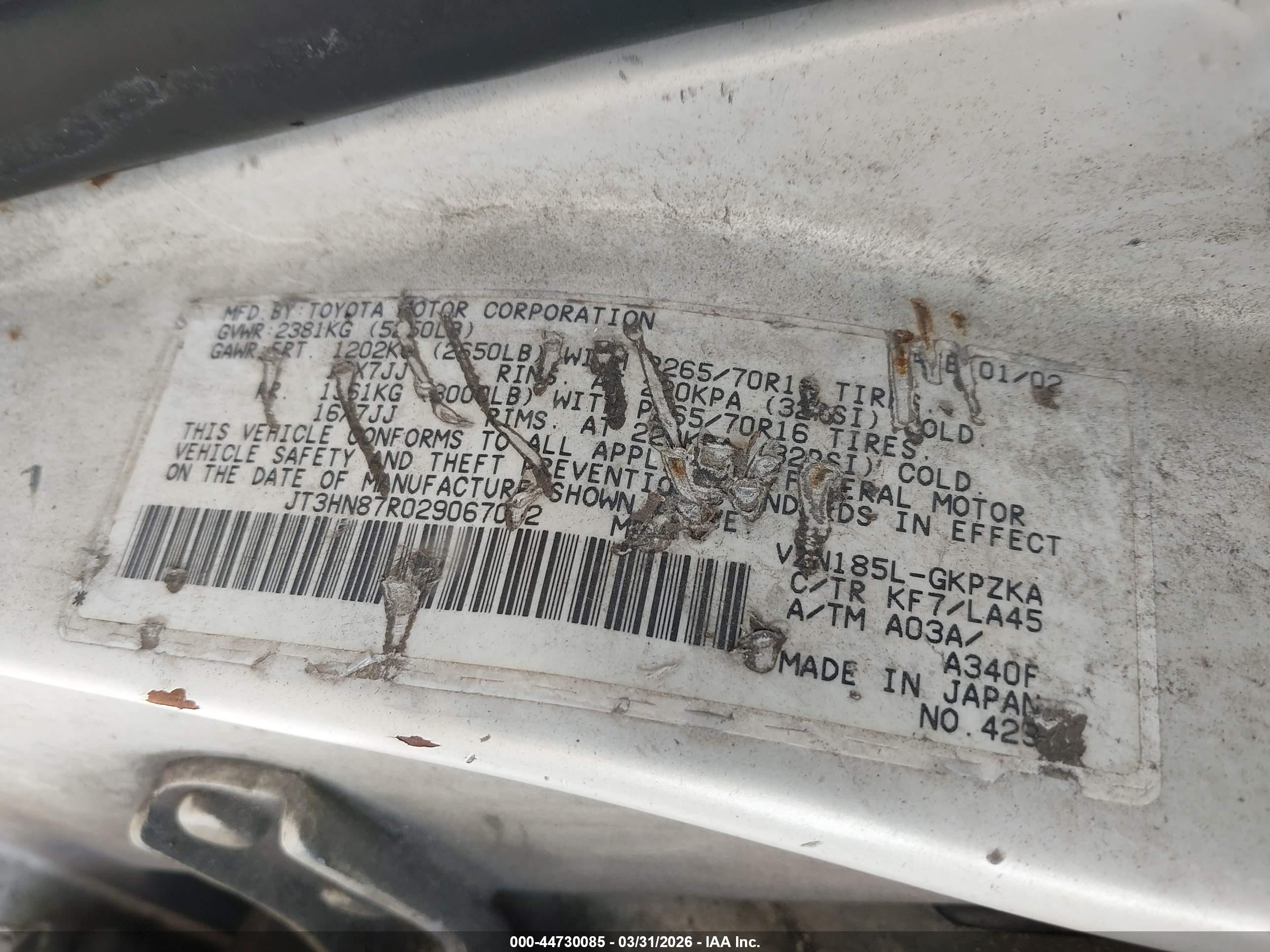TOYOTA 4RUNNER image 9