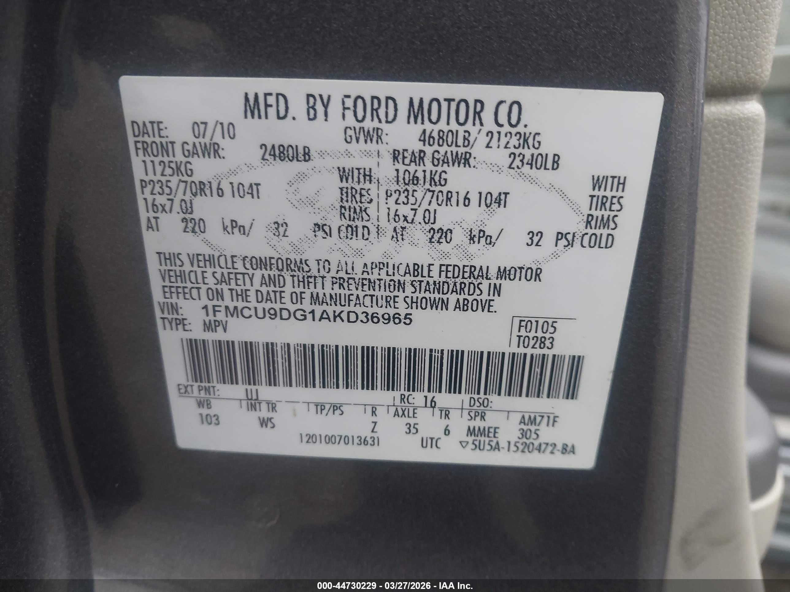 FORD ESCAPE image 9