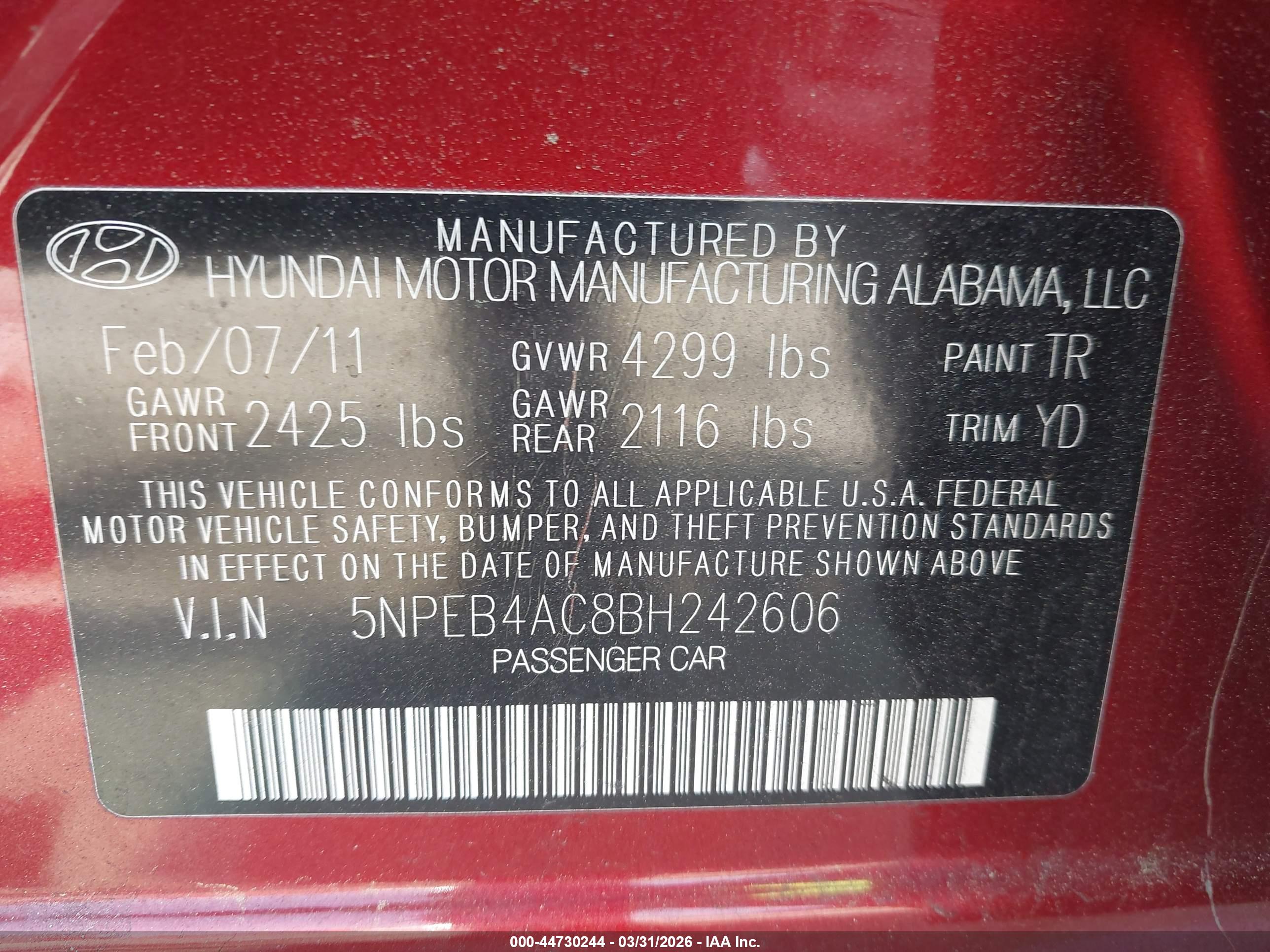 HYUNDAI SONATA image 9
