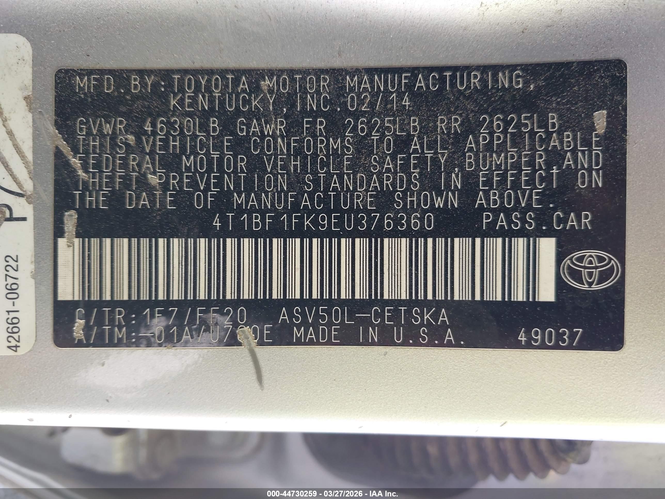 TOYOTA CAMRY image 9