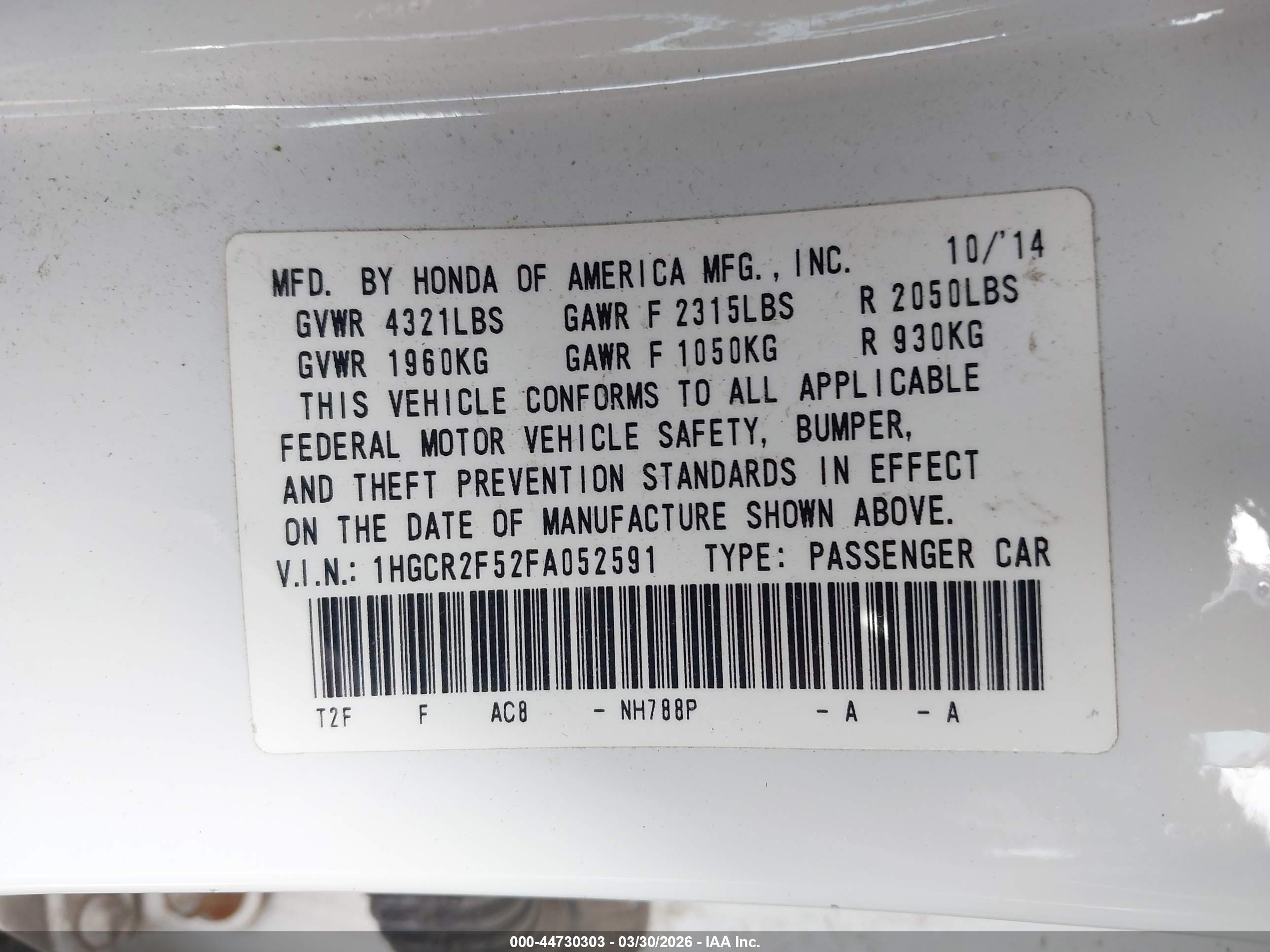 HONDA ACCORD image 9