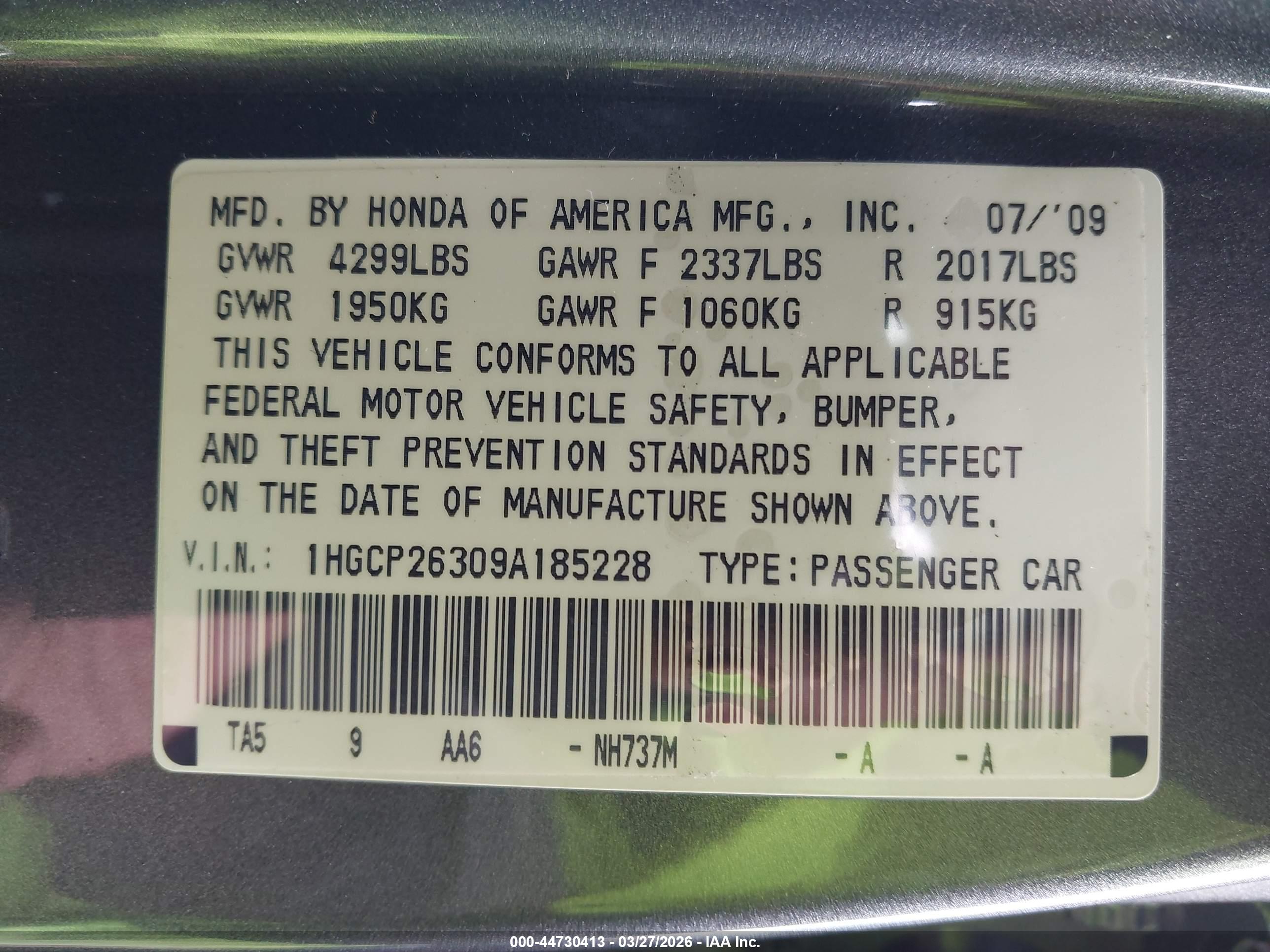 HONDA ACCORD image 9