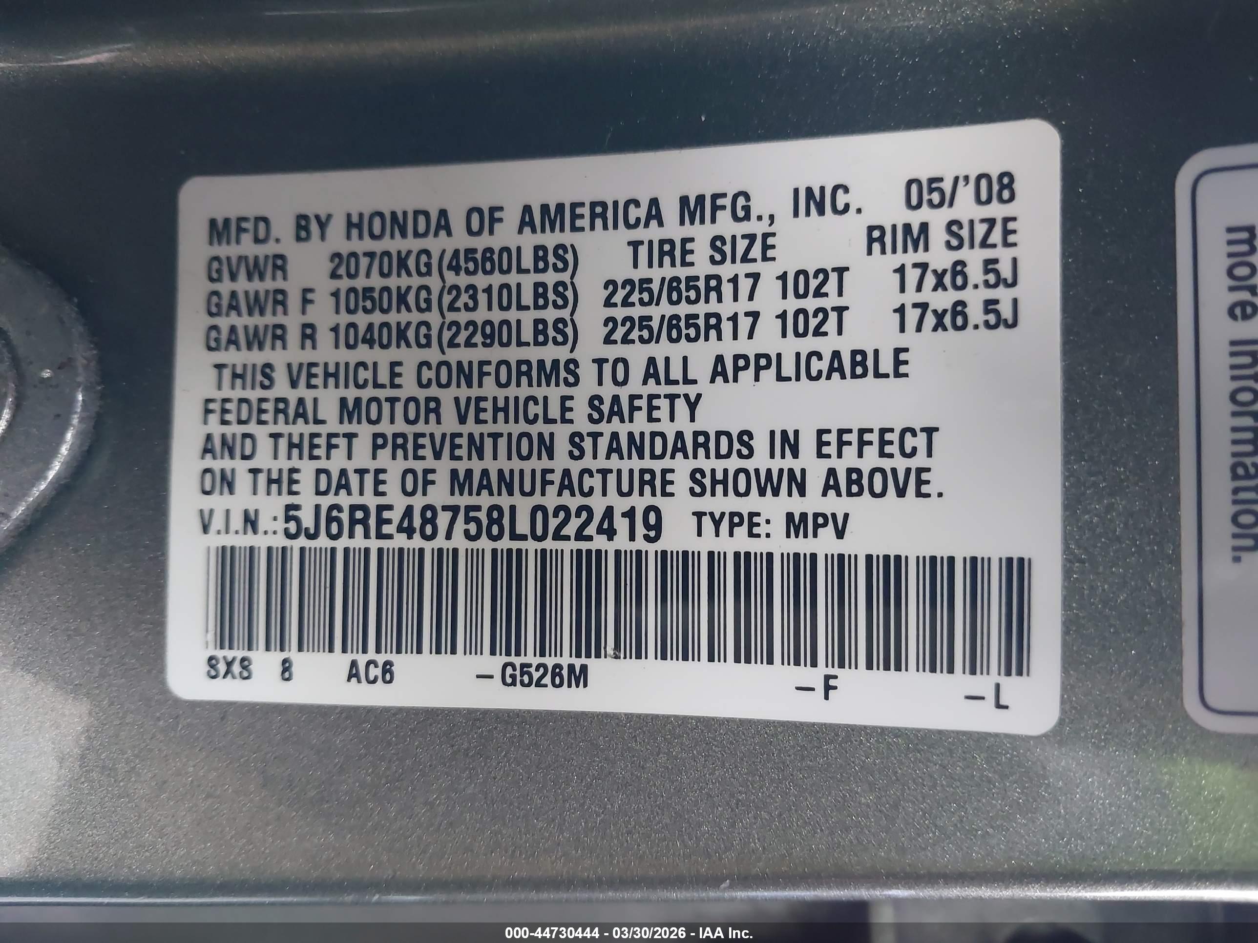 HONDA CR-V image 9