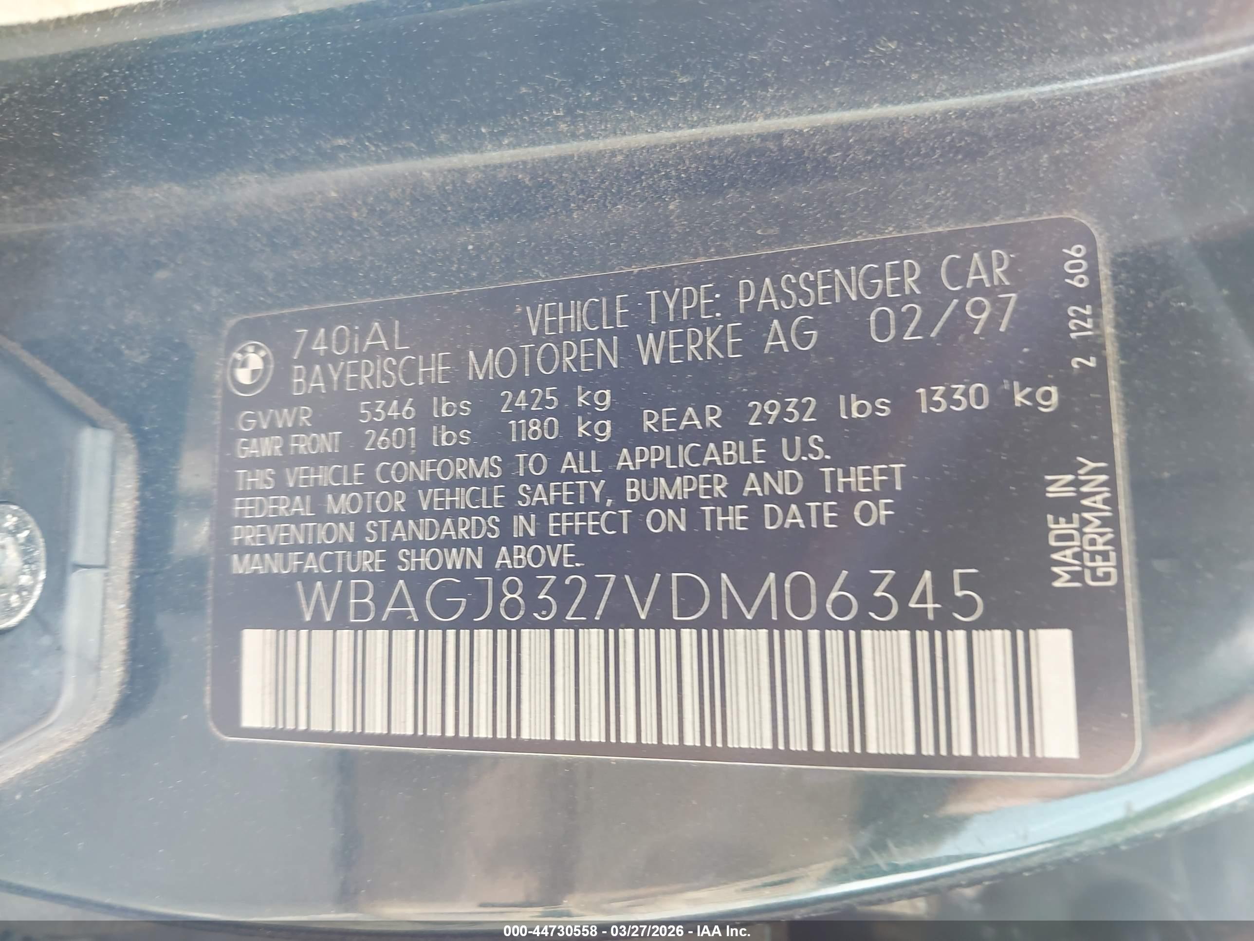 BMW 740IL image 9