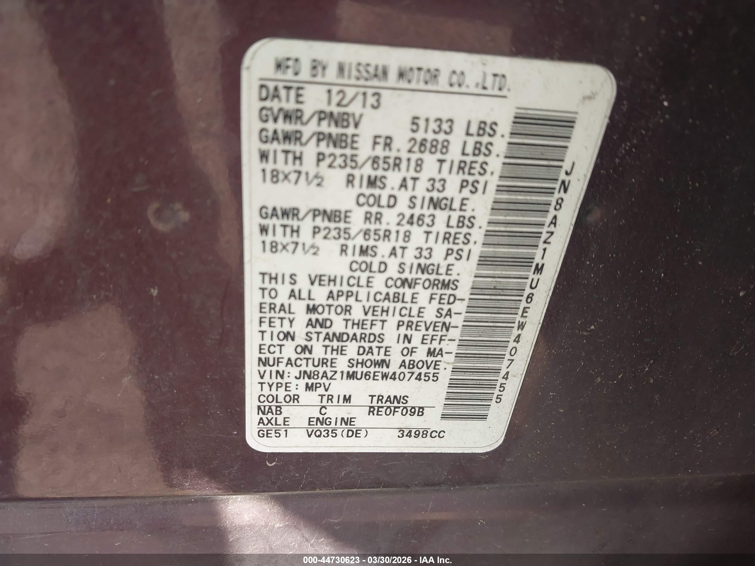 NISSAN MURANO image 9