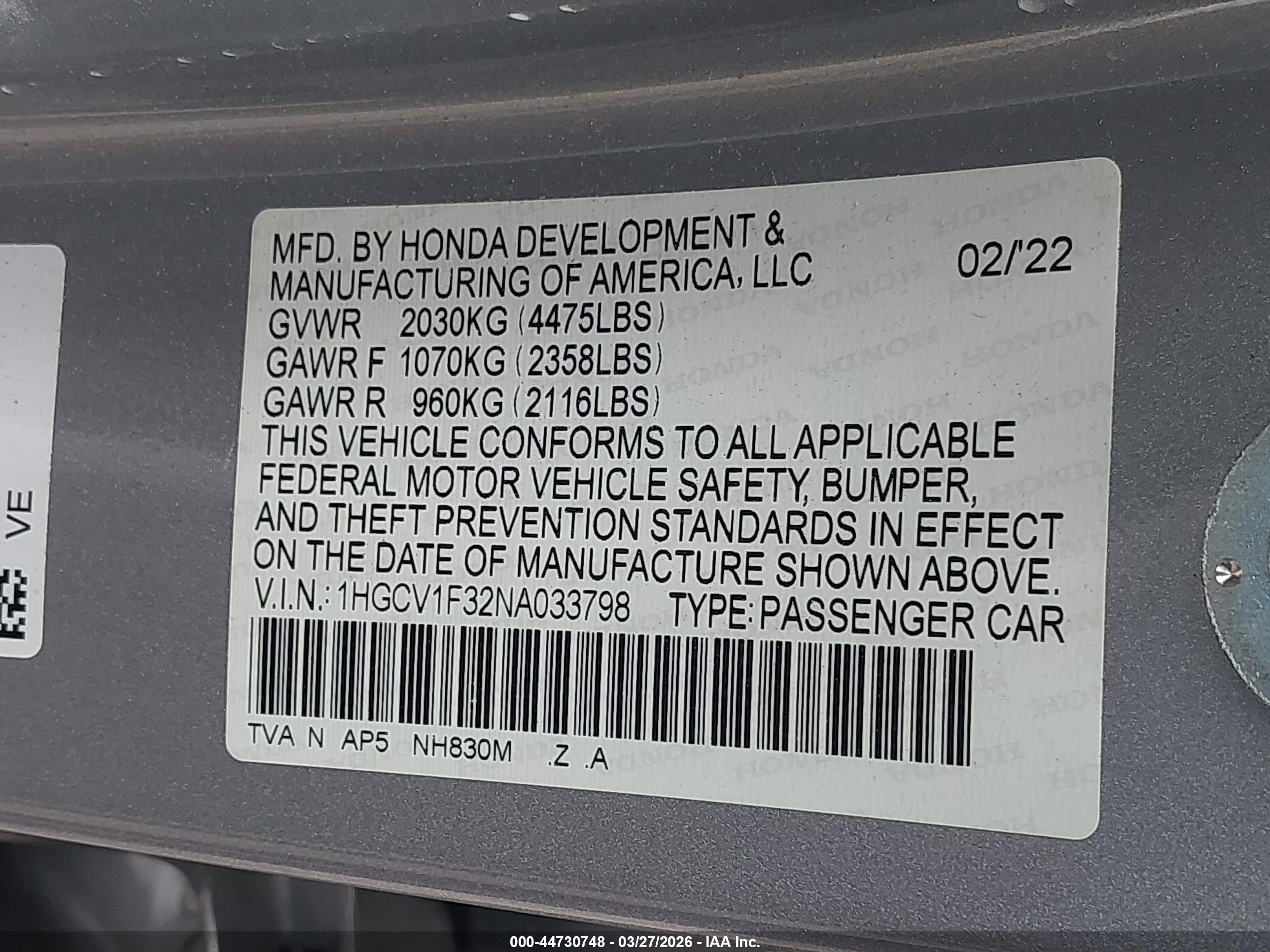 HONDA ACCORD image 9