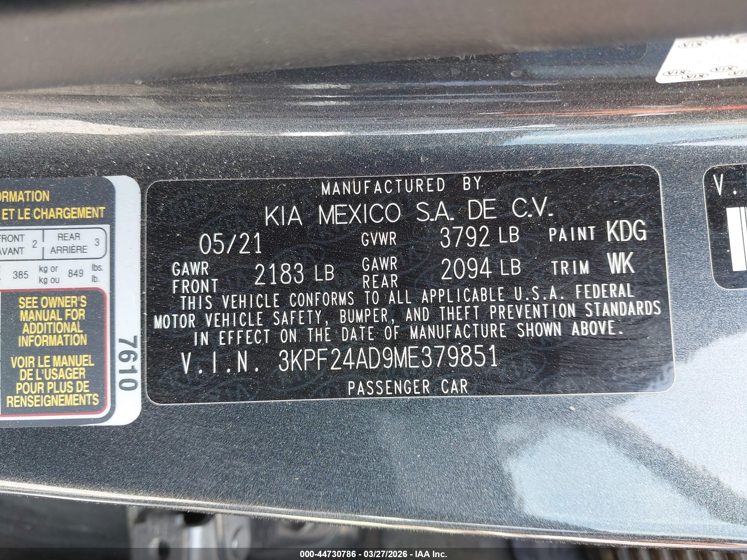 KIA FORTE image 9
