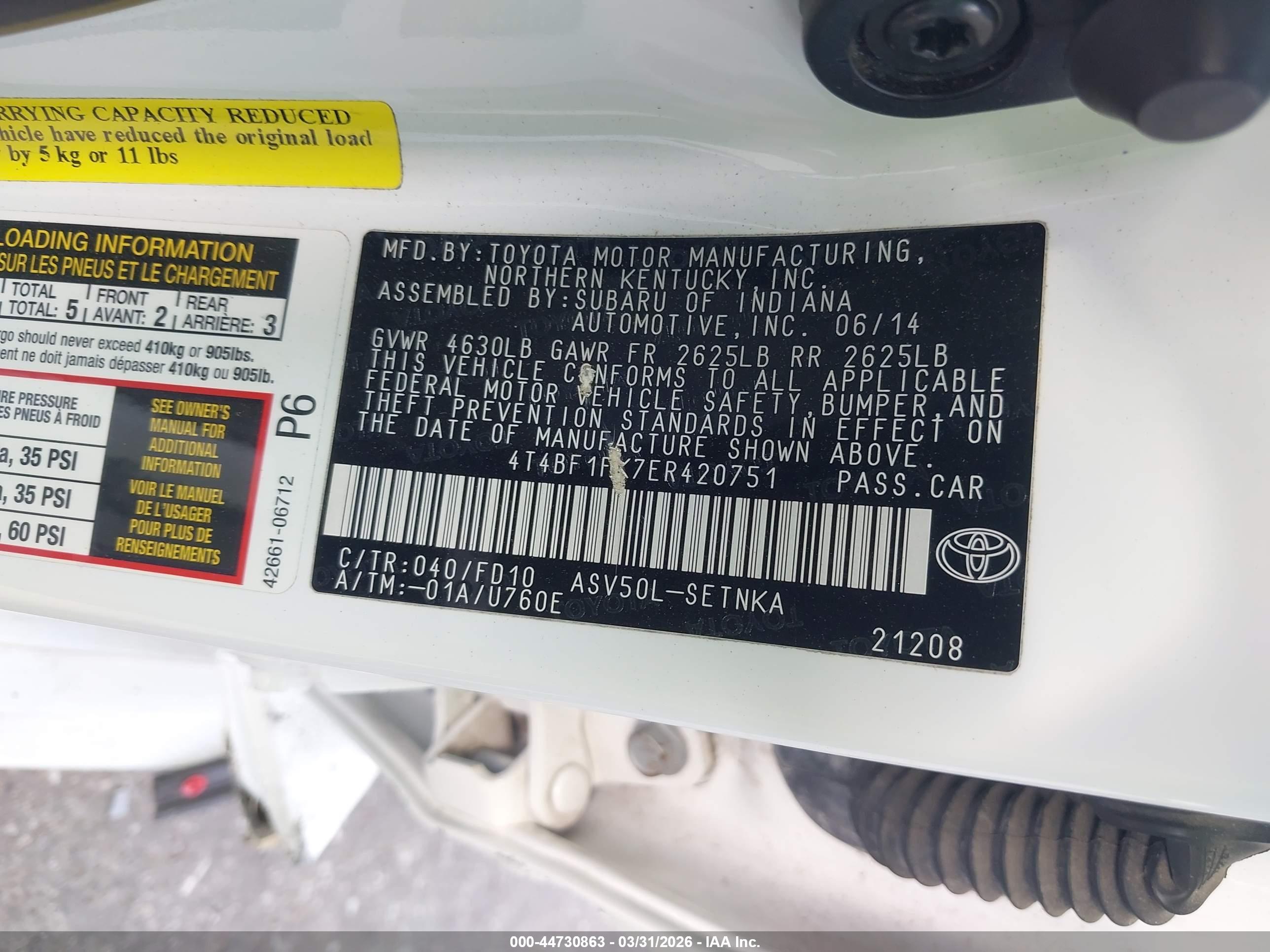 TOYOTA CAMRY image 9