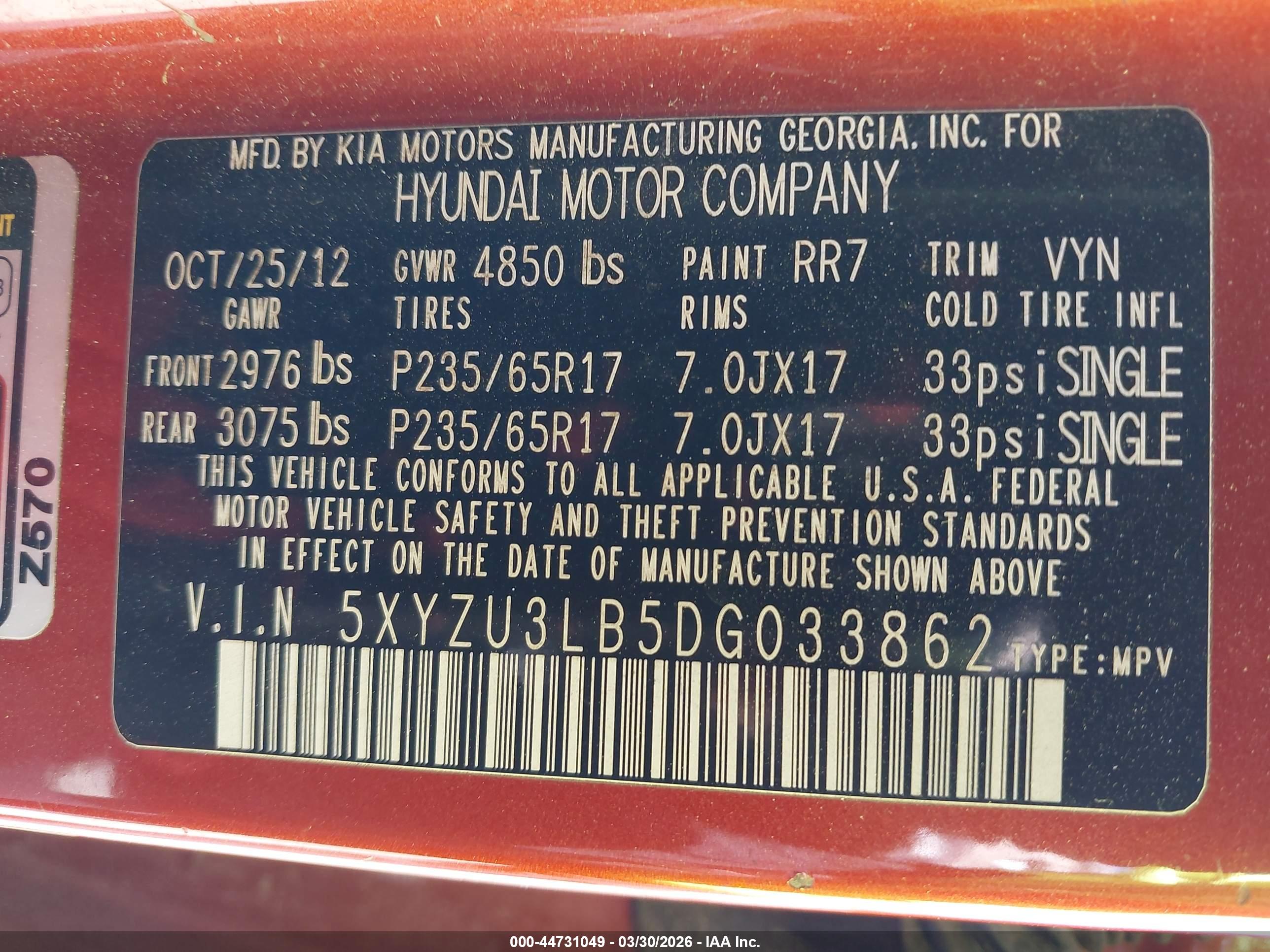 HYUNDAI SANTA image 9