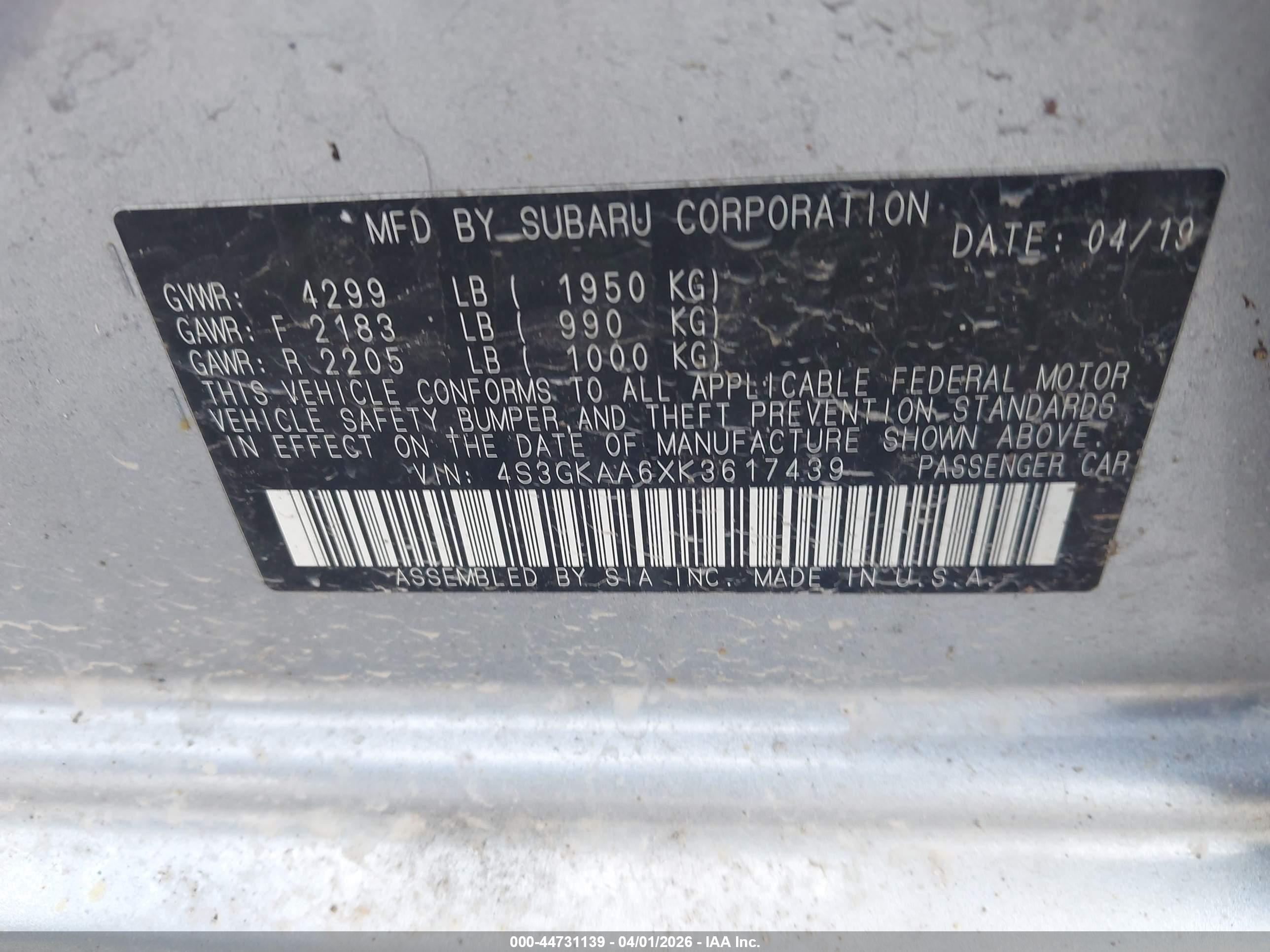 SUBARU IMPREZA image 9