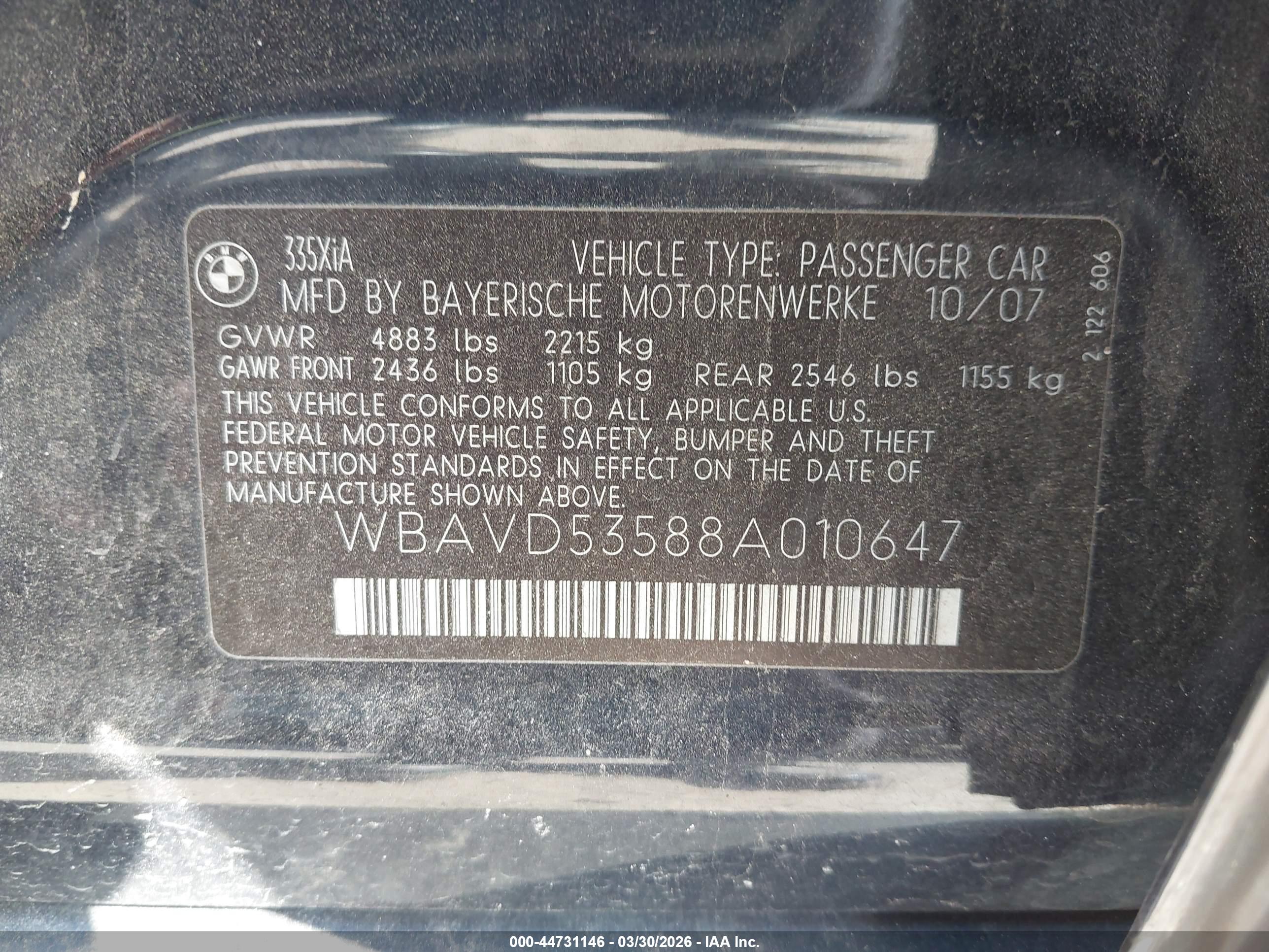 BMW 335XI image 9