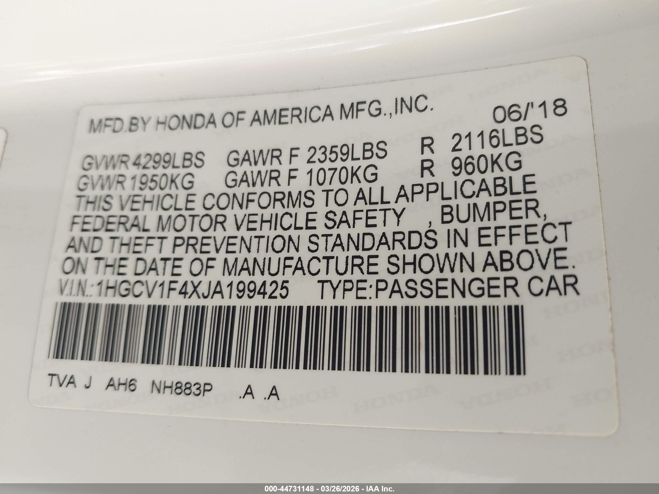 HONDA ACCORD image 9